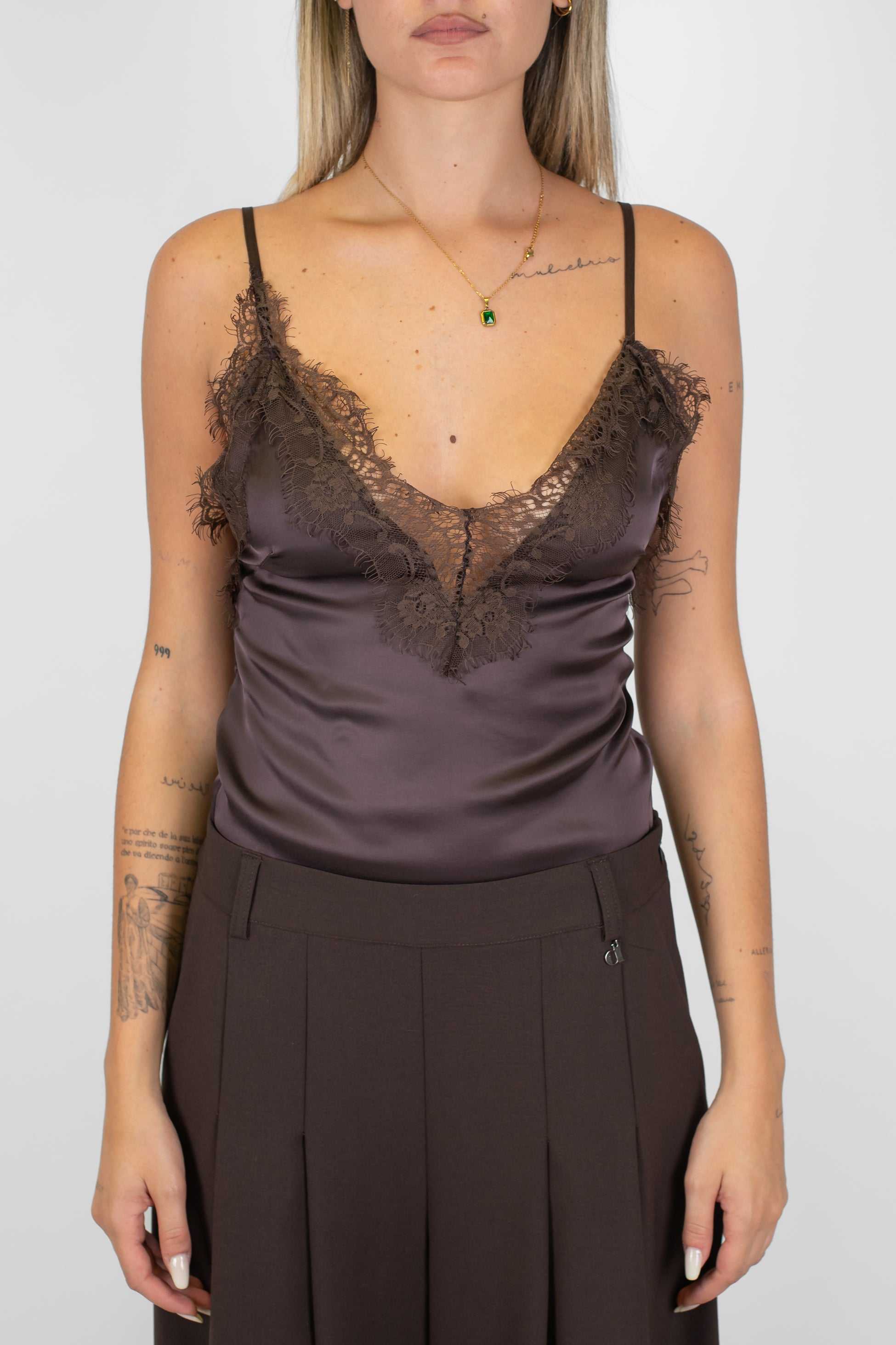 Dixie - Body con inserti in pizzo