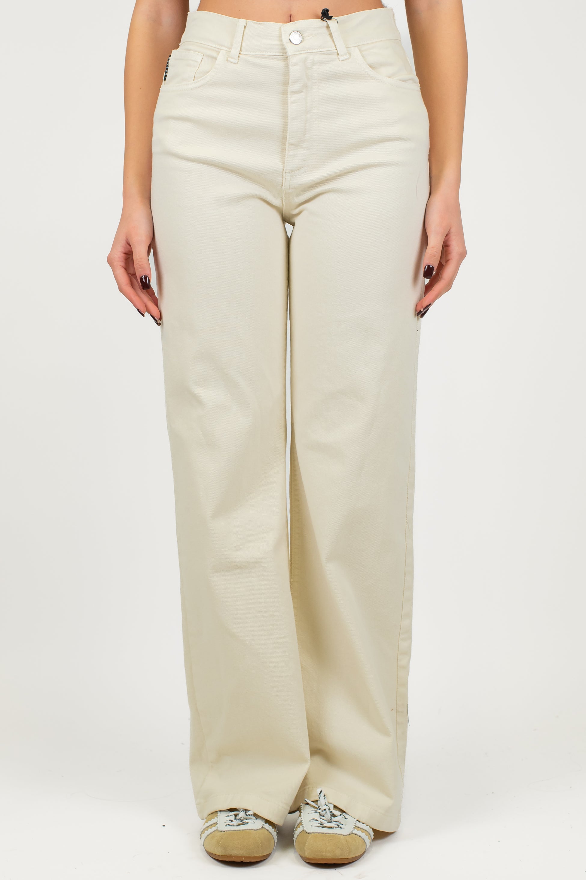 Haveone - Pantalone regular in denim colorato modello London