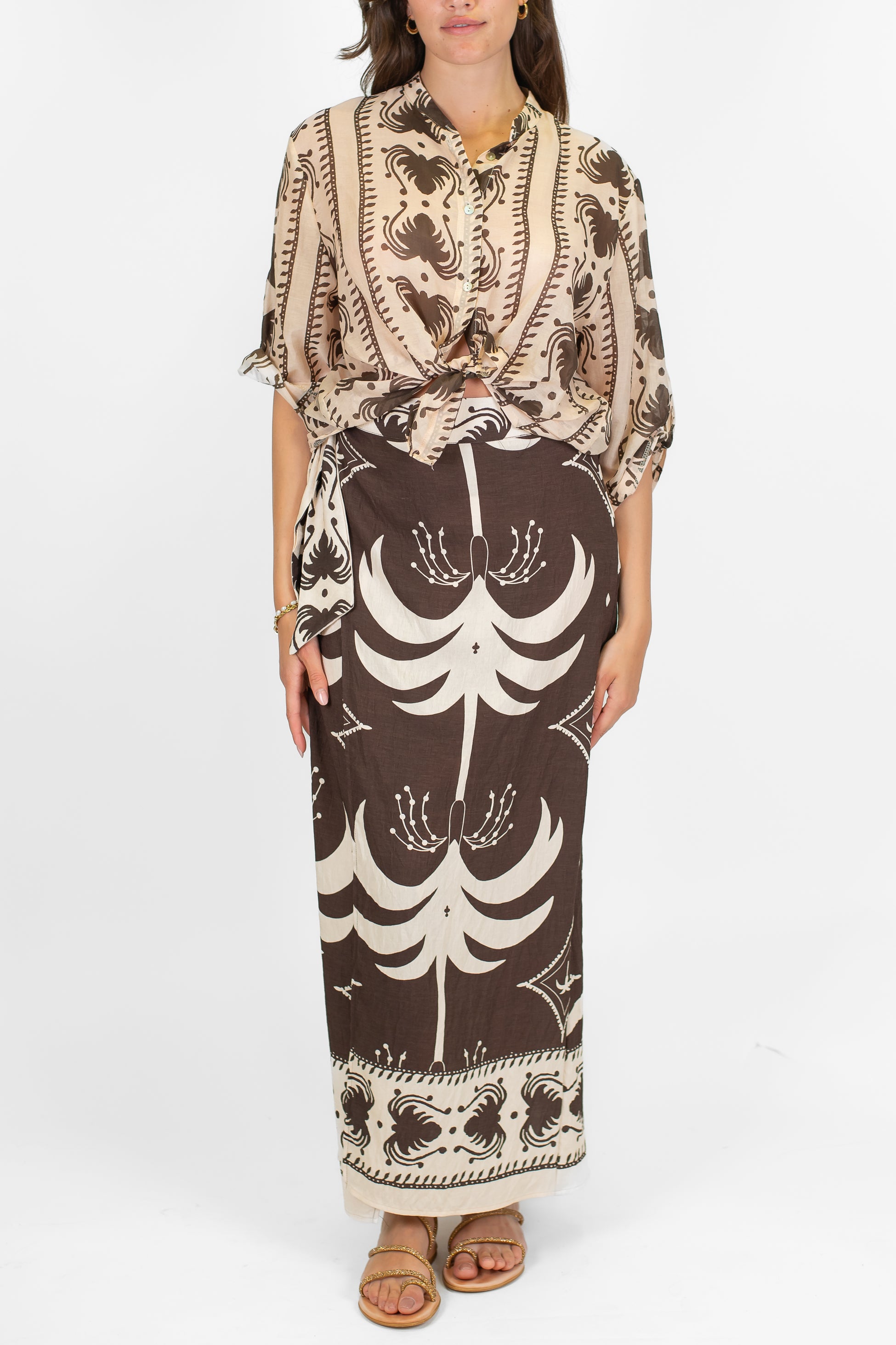 Haveone - Gonna a portafoglio fantasia etnica