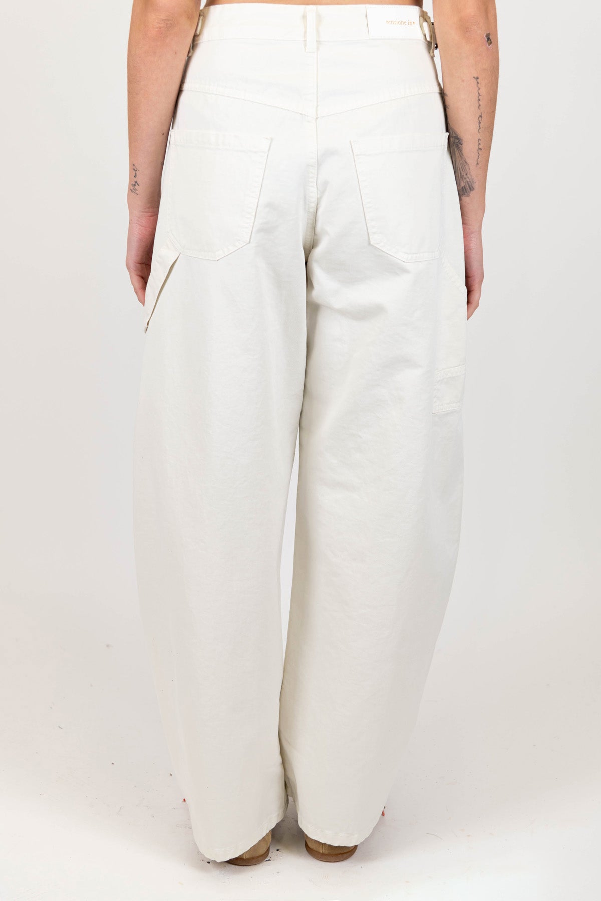 Tensione in - Pantalone worker in denim colorato