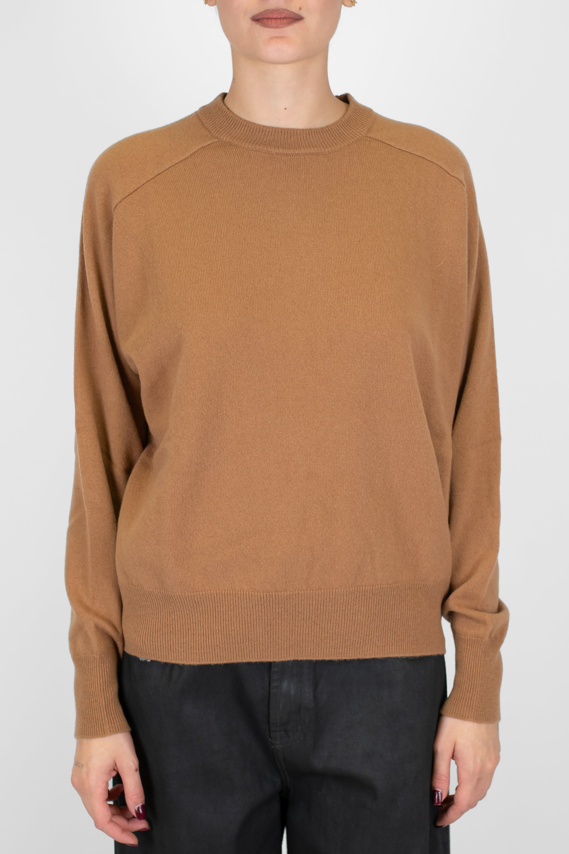 Tensione in - Maglia girocollo in pura lana