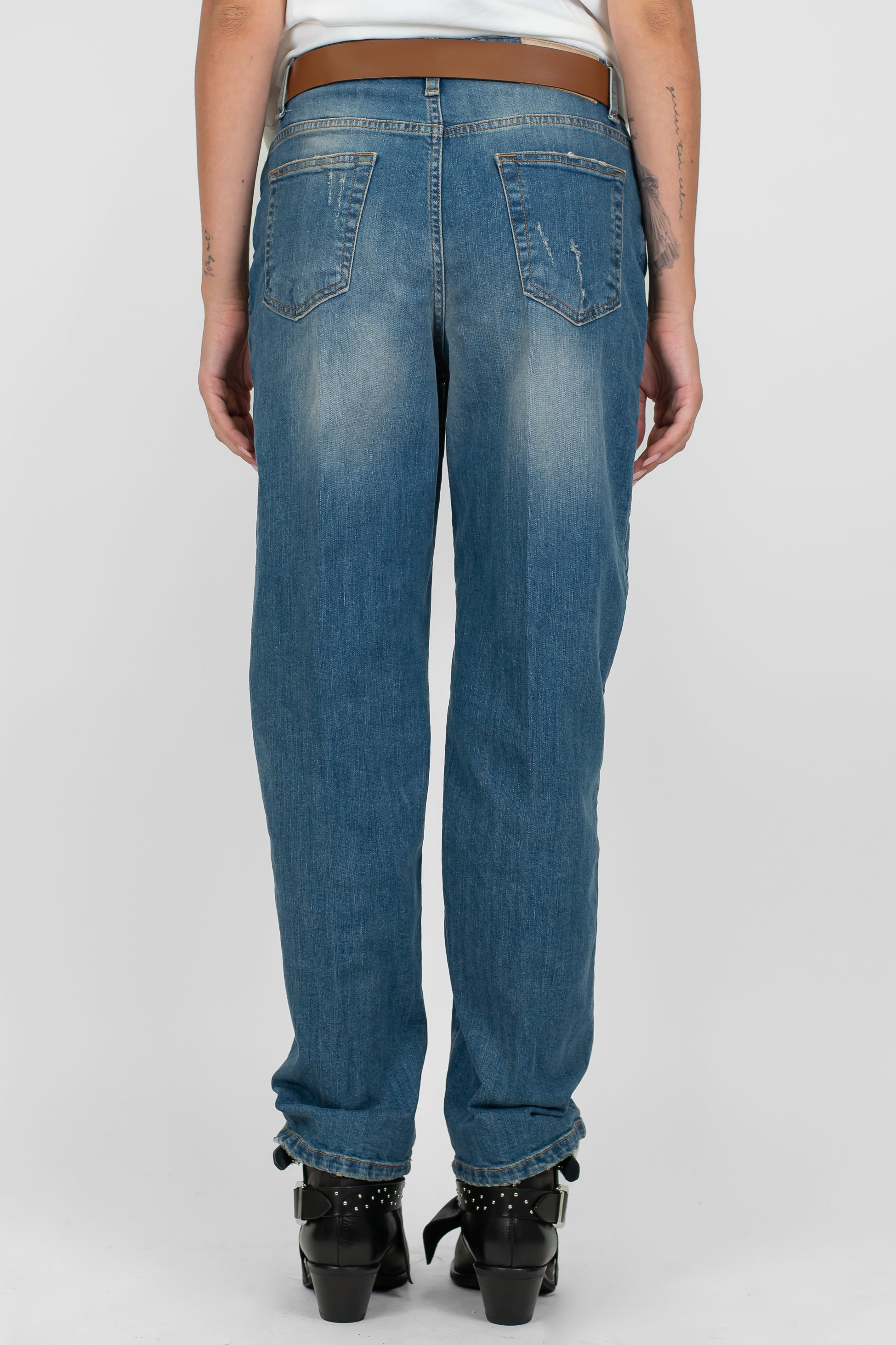 Haveone - Jenas regular lavaggio medio modello Mandy con rotture