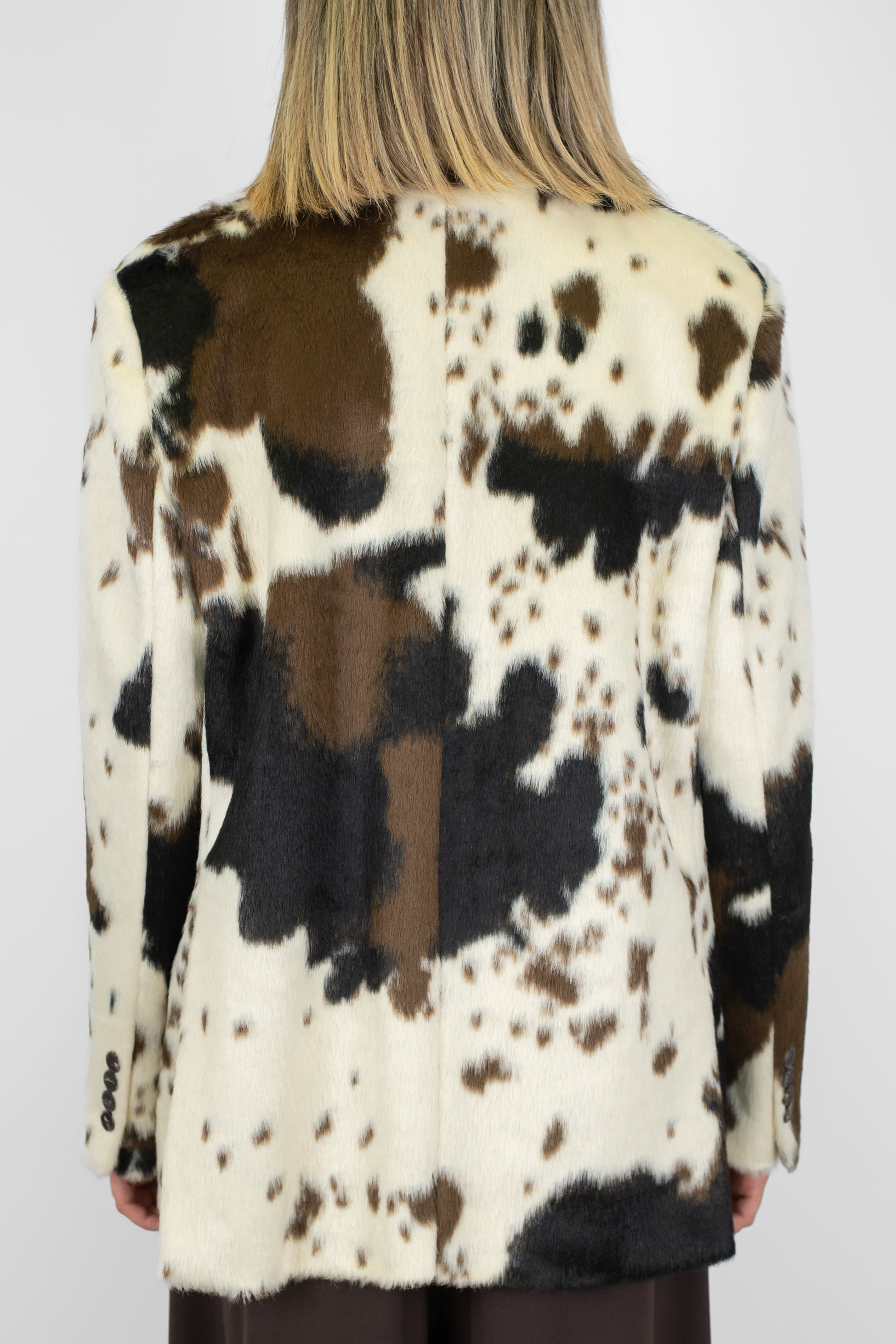 Motel - Giacca in cavallino fantasia muccata