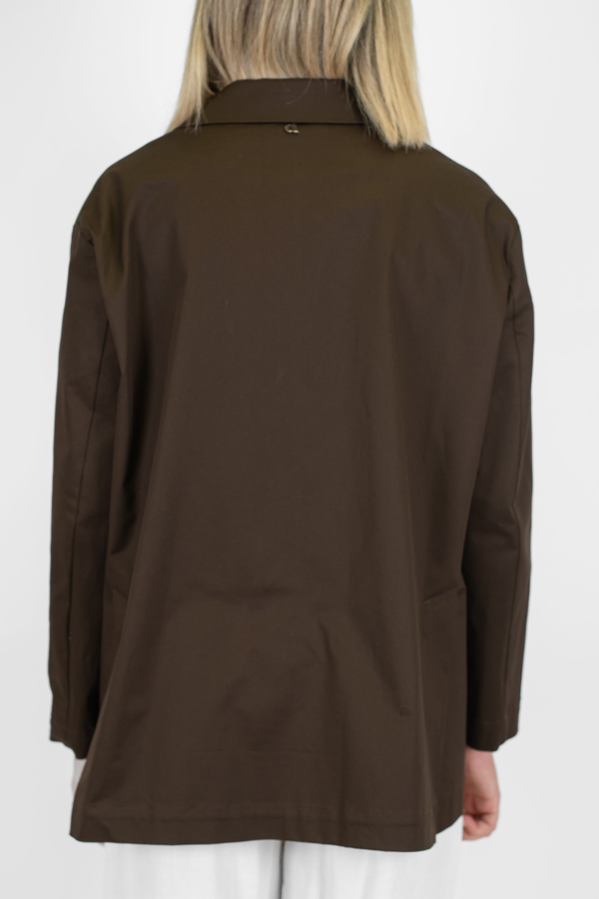 Dixie - Giacca monopetto over in tela paracadute con chiusura ad un bottone