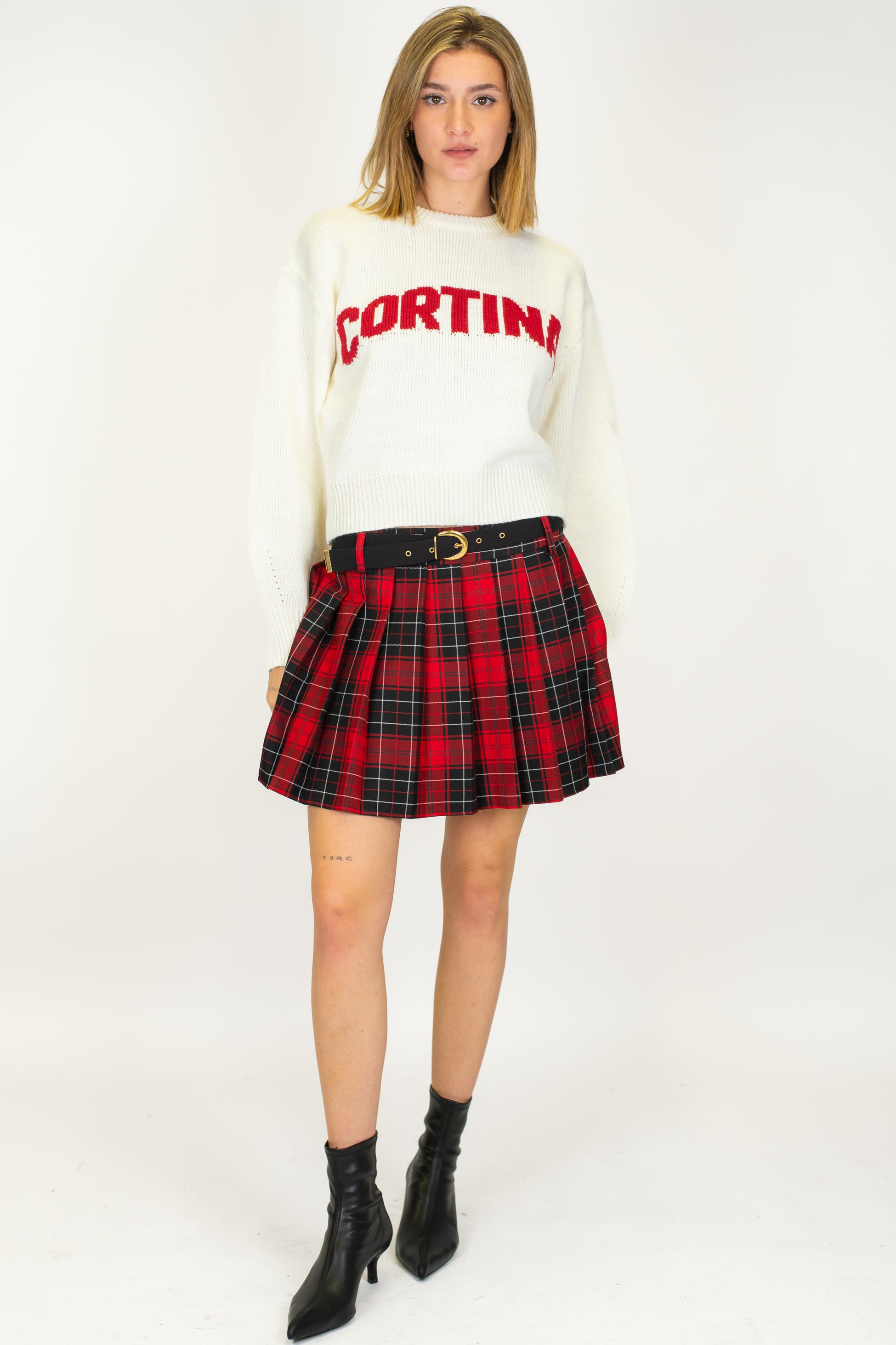 Maryley - Maglia in misto lana con scritta