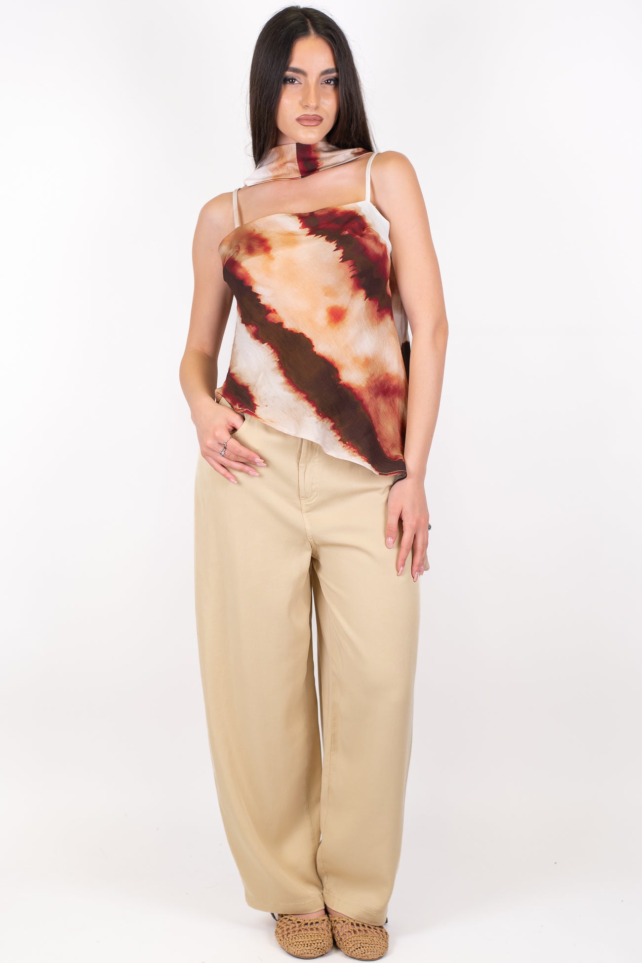 Tensione in - Pantalone barrell in lyocell