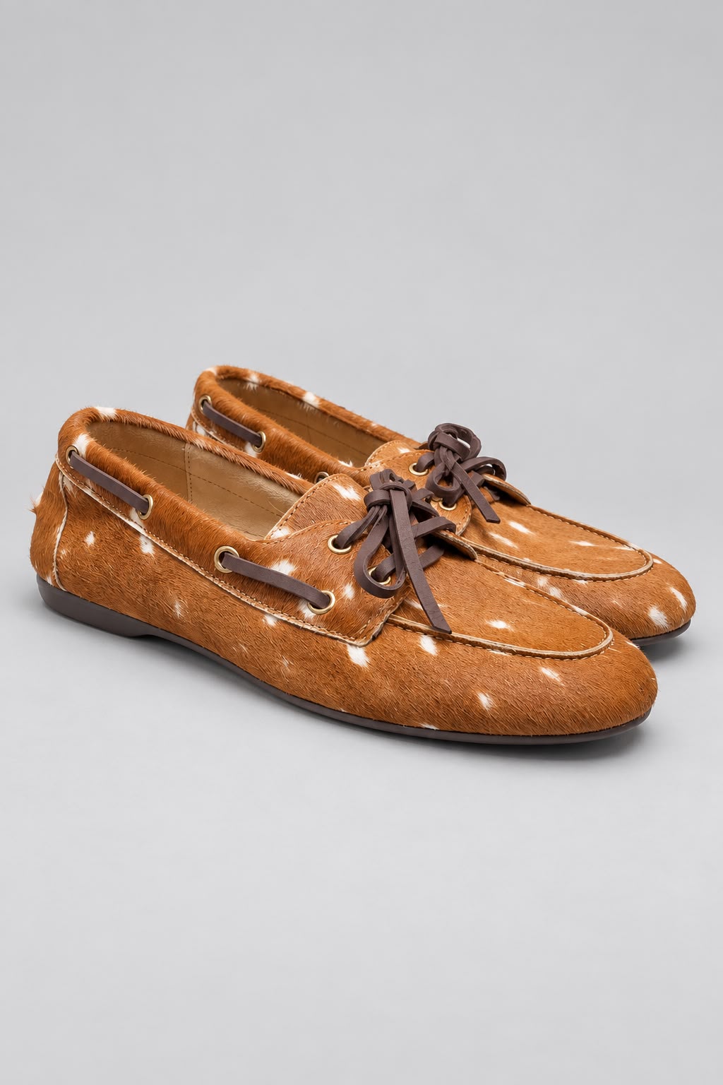 Ovyè - Mocassino in cavallino animalier