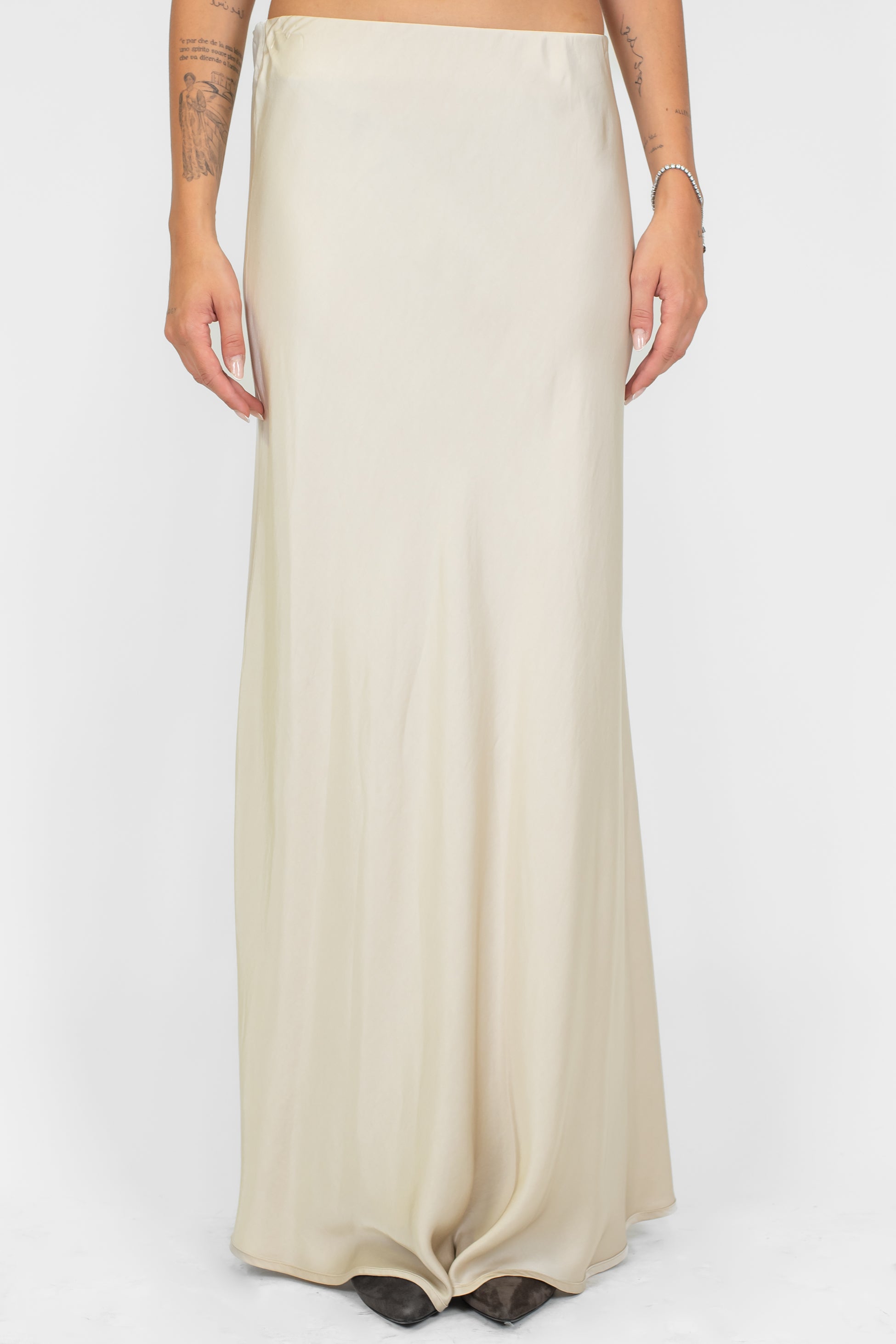 Tensione in - Gonna in viscosa con elastico in vita