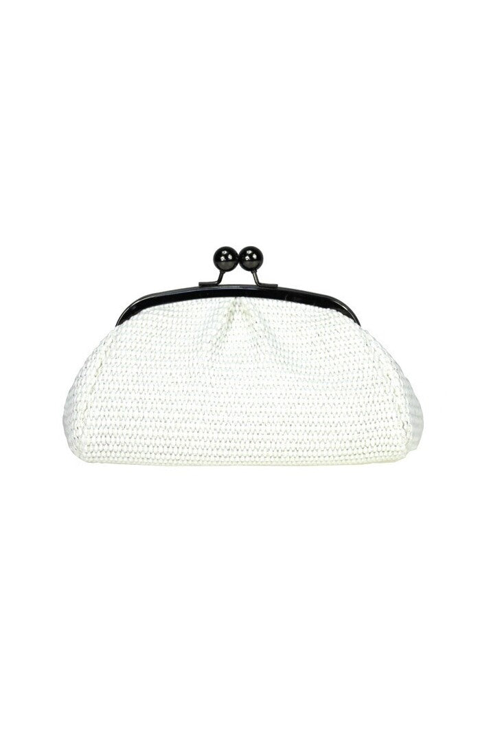 Clutch piccola in rafia