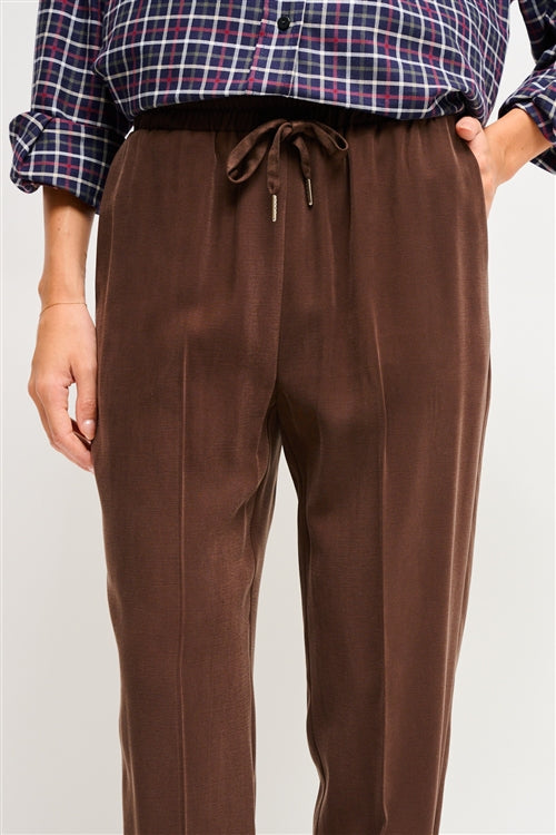 Maryley - Pantalone sigaretta con coulisse