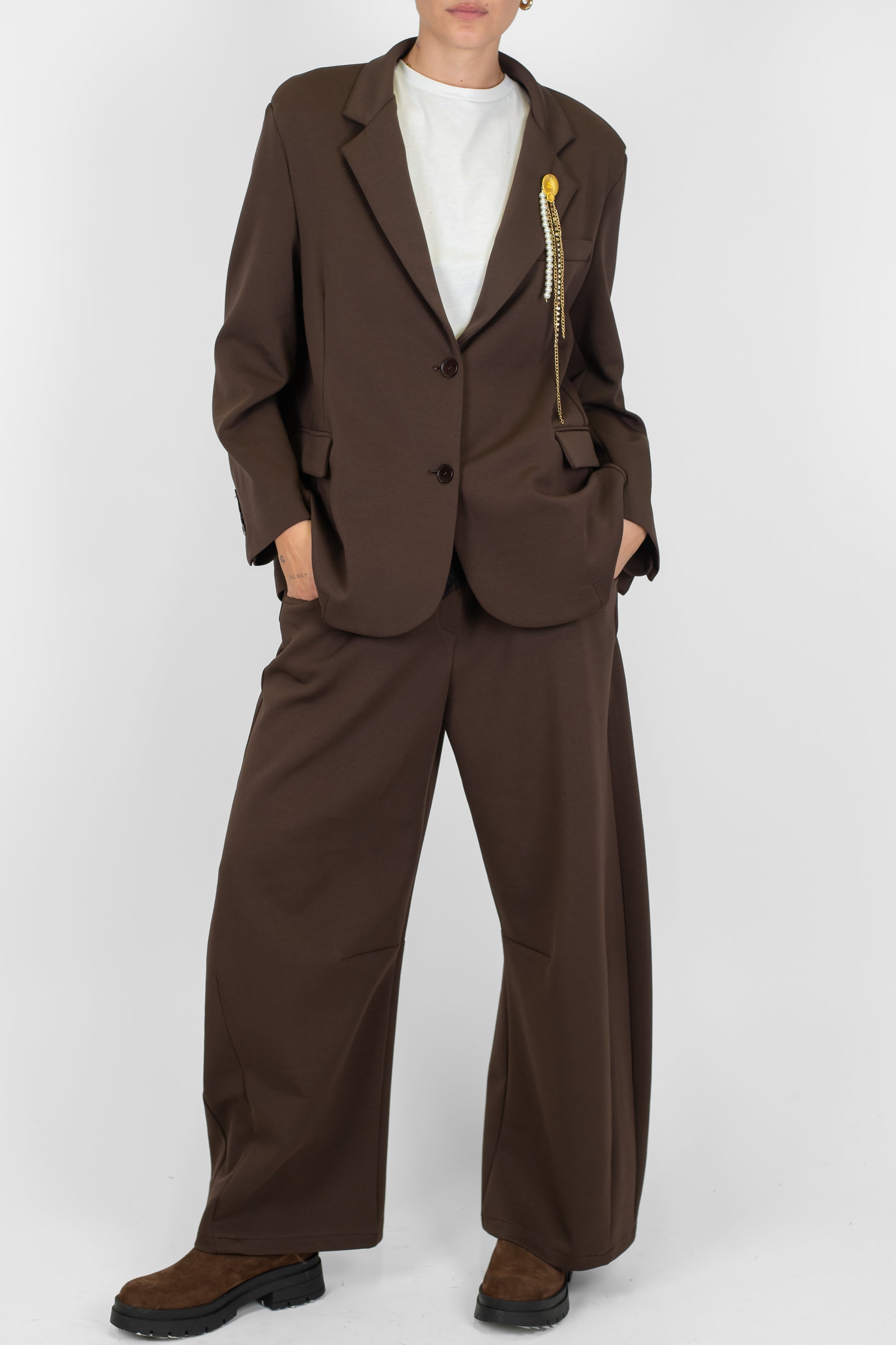 Motel - Pantalone balloon ampio con elastico in vita