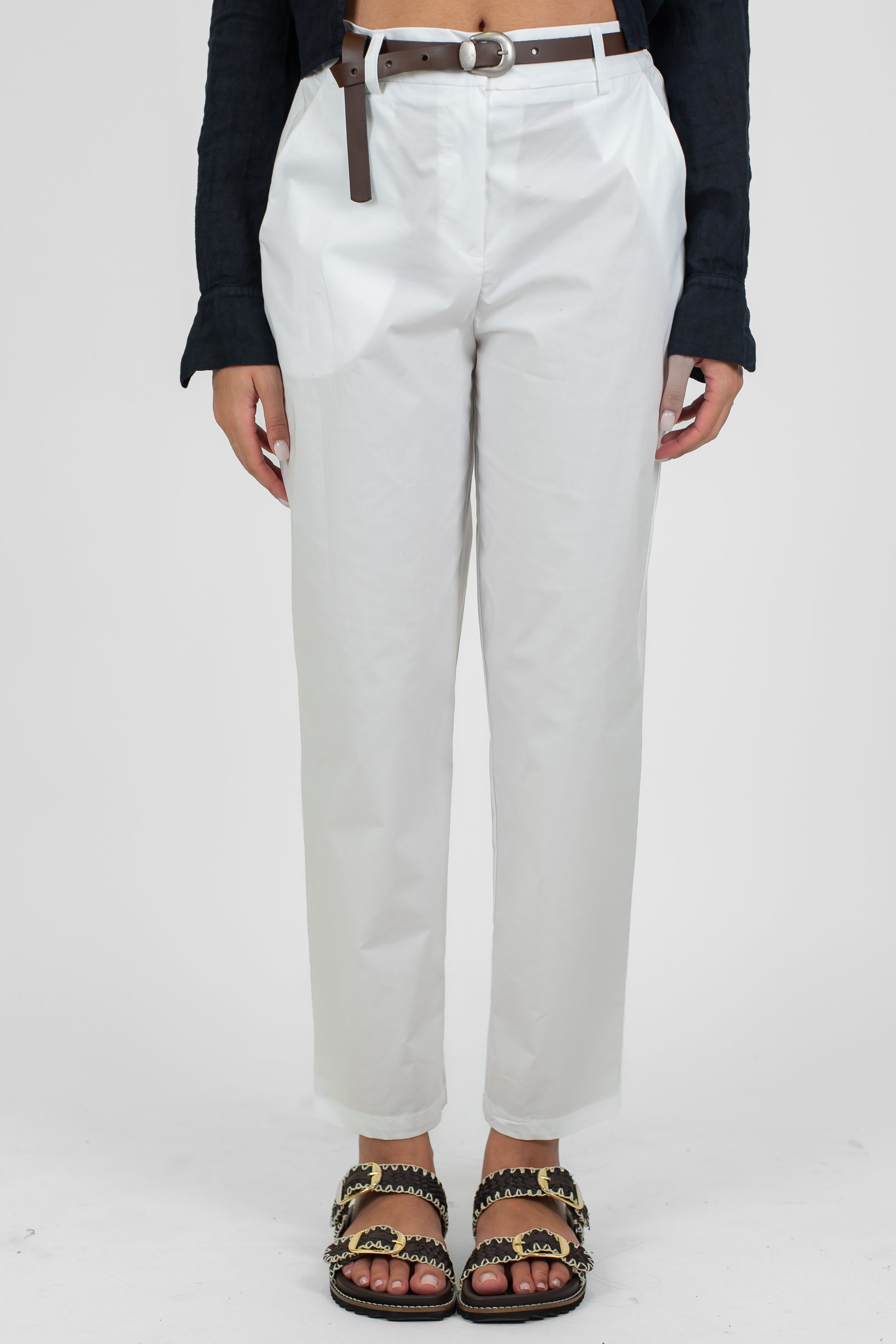 Tensione in - Pantalone regoular chino in tela paracadute