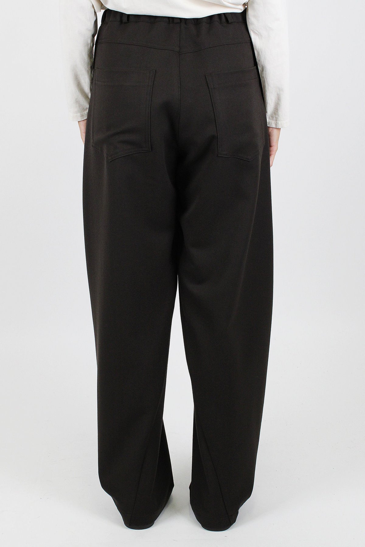 Maryley - Pantalone regular in punto milano con elastico in vita