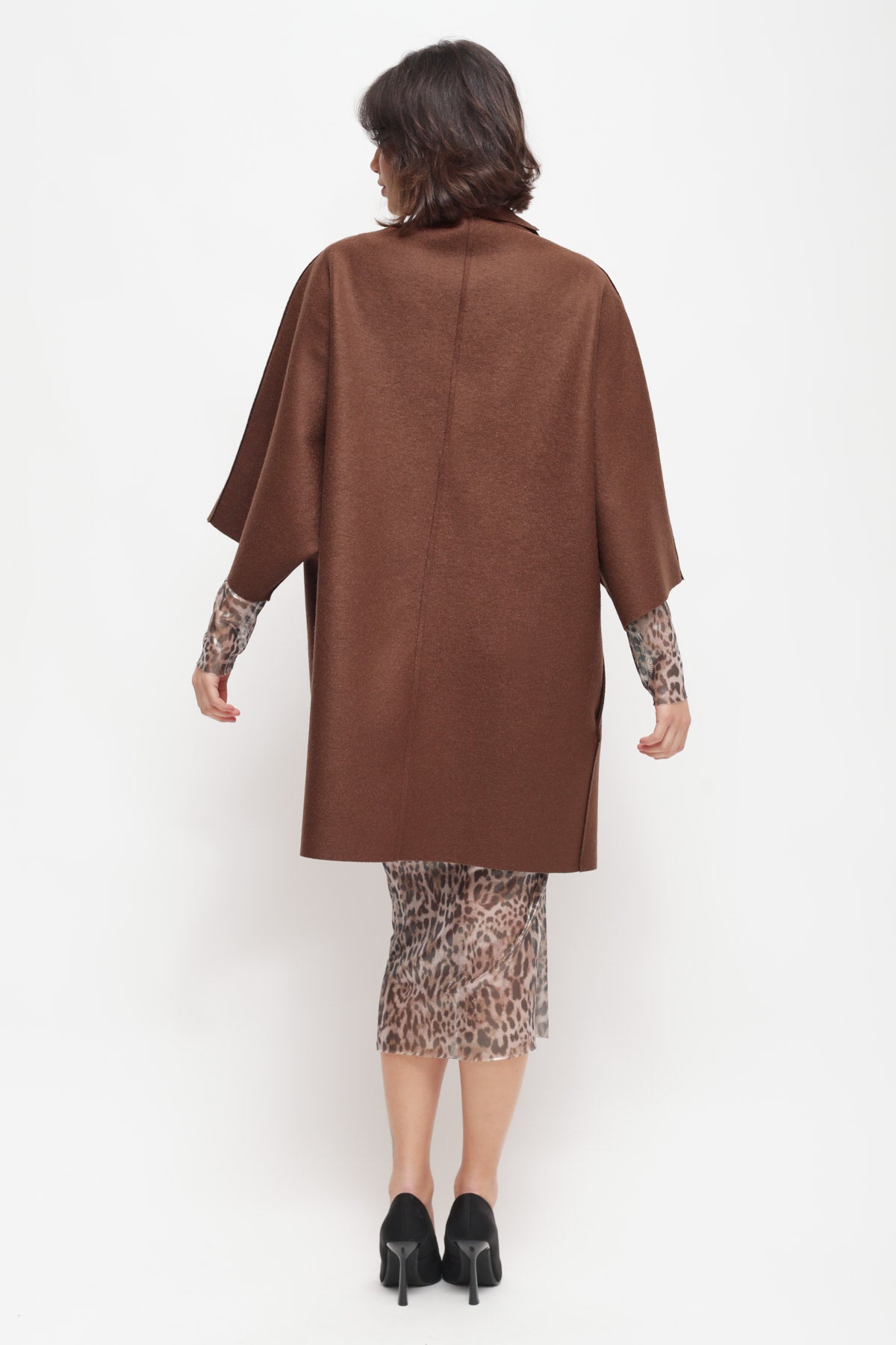 Maryley - Cappa in pura lana con manica tre quarti