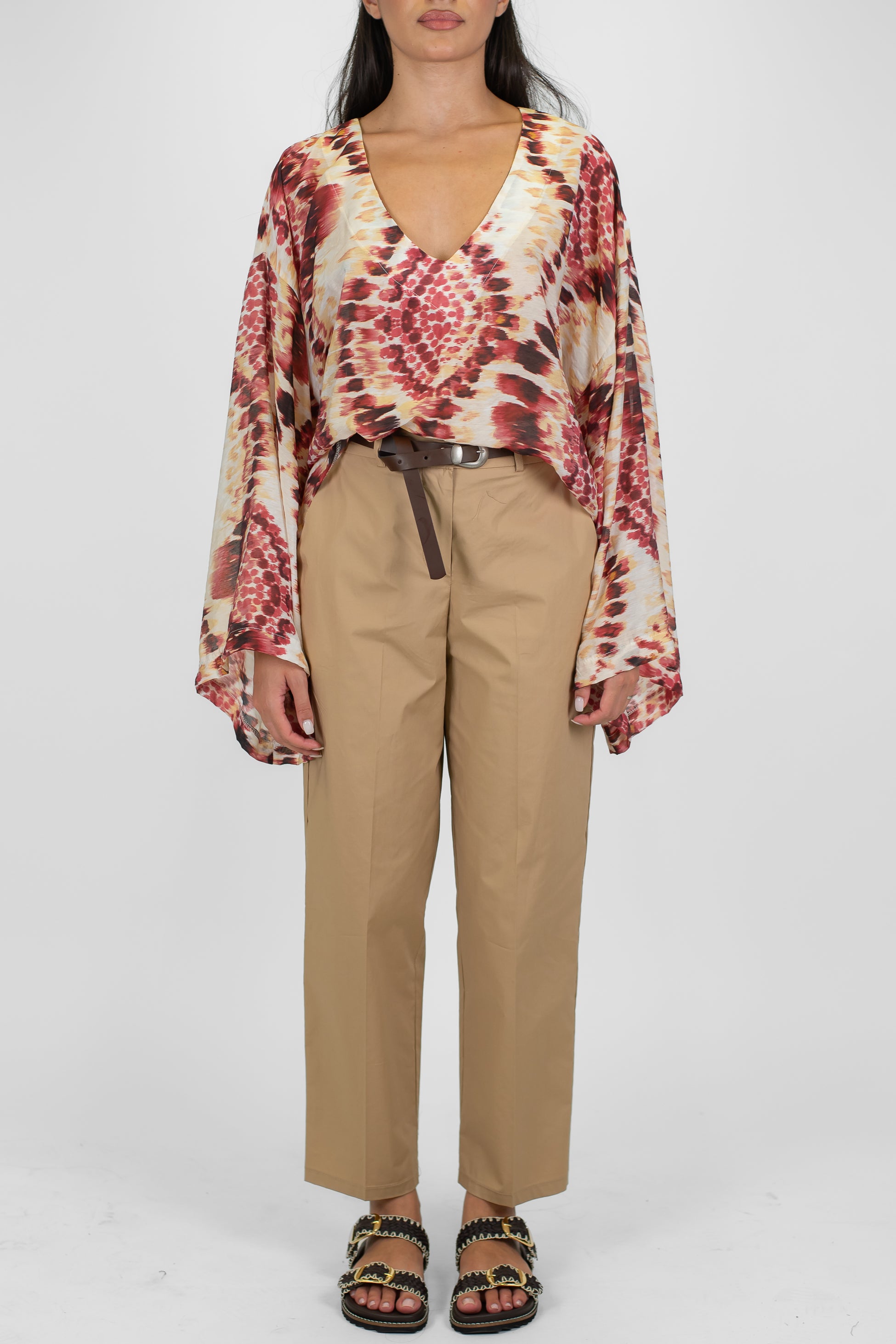 Tensione in - Pantalone regoular chino in tela paracadute