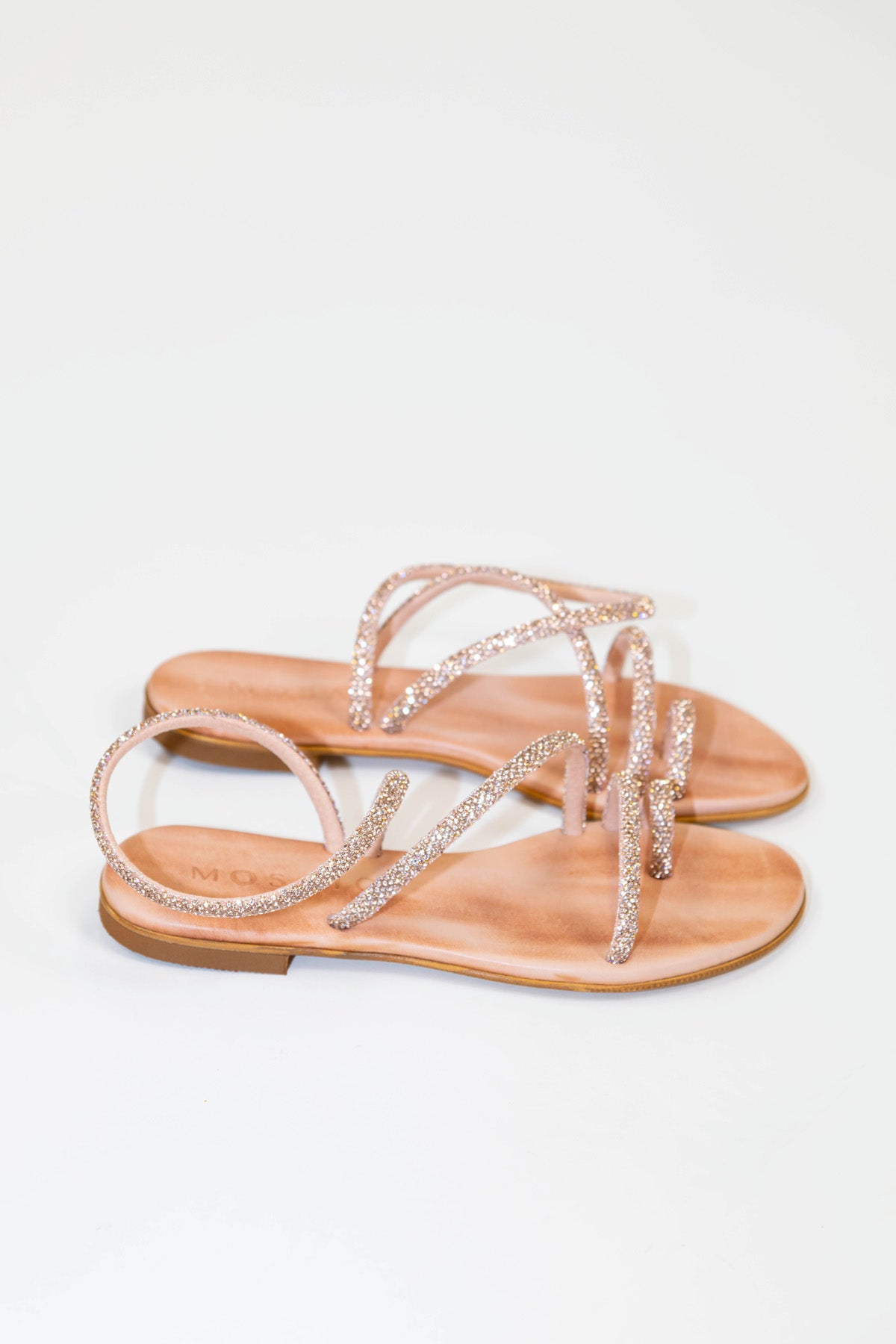 Mosaic - Sandalo intrecciato con strass