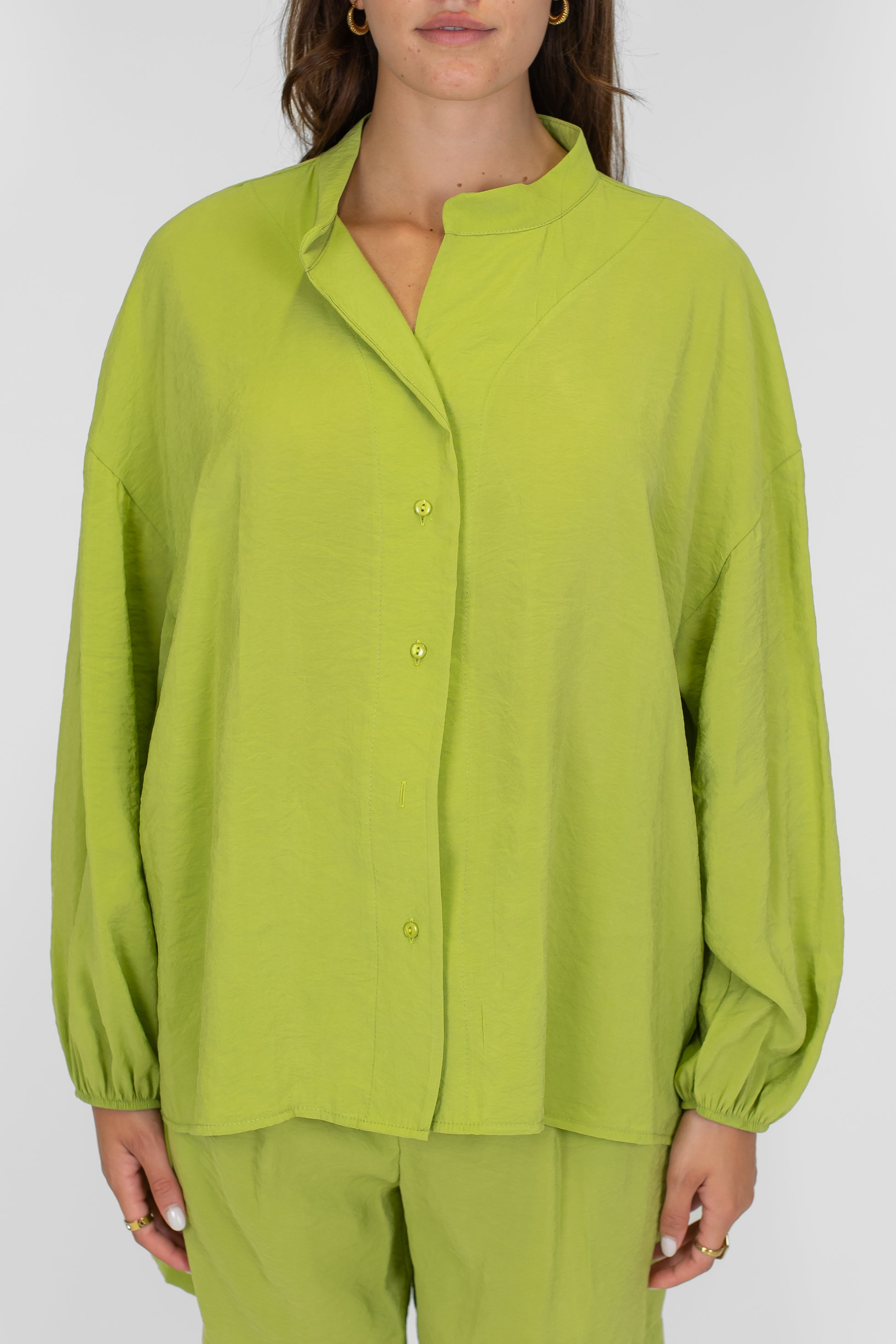 Tensione in - Camicia over in modal con collo coreano