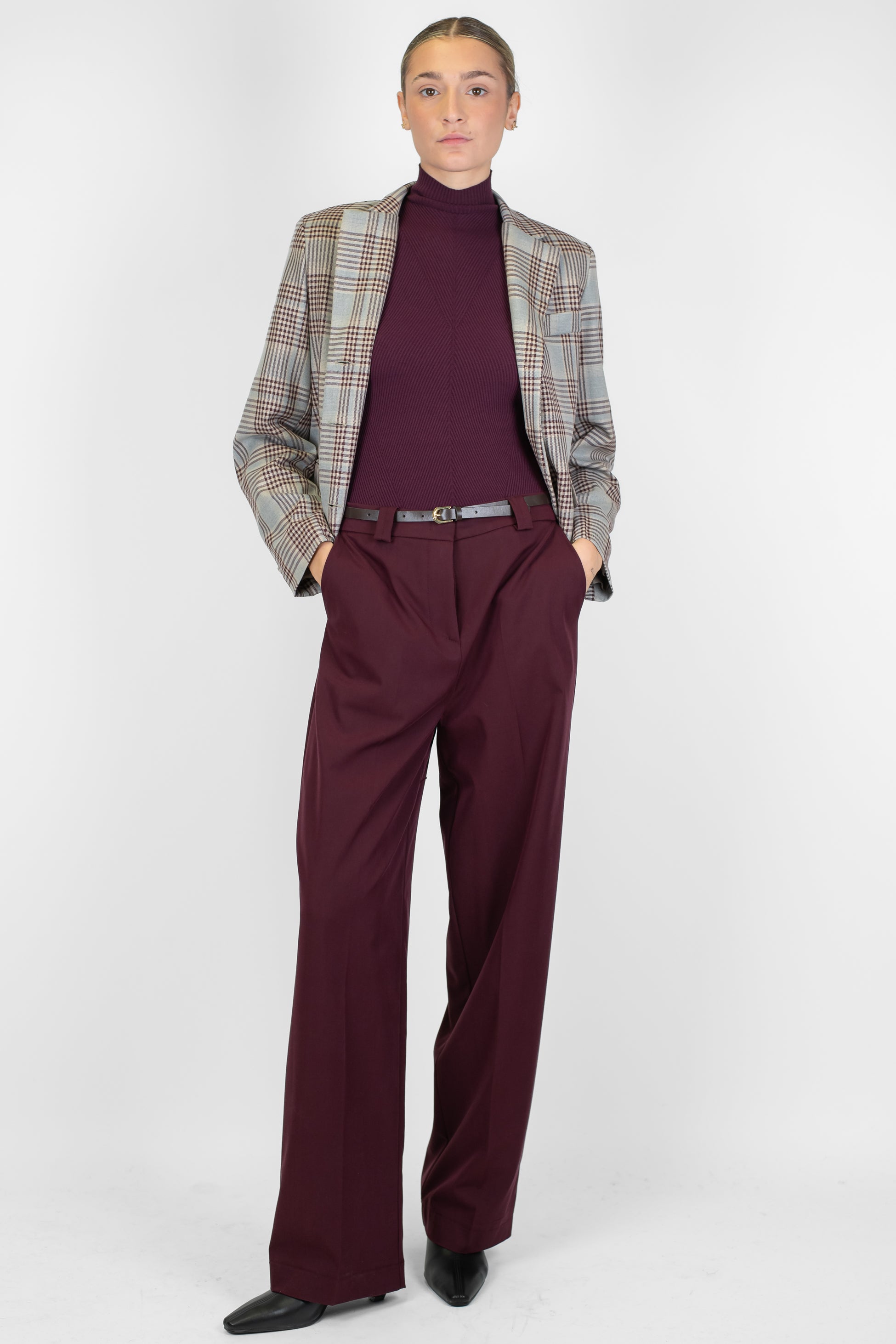 Maryley - Pantalone palazzo in tencel