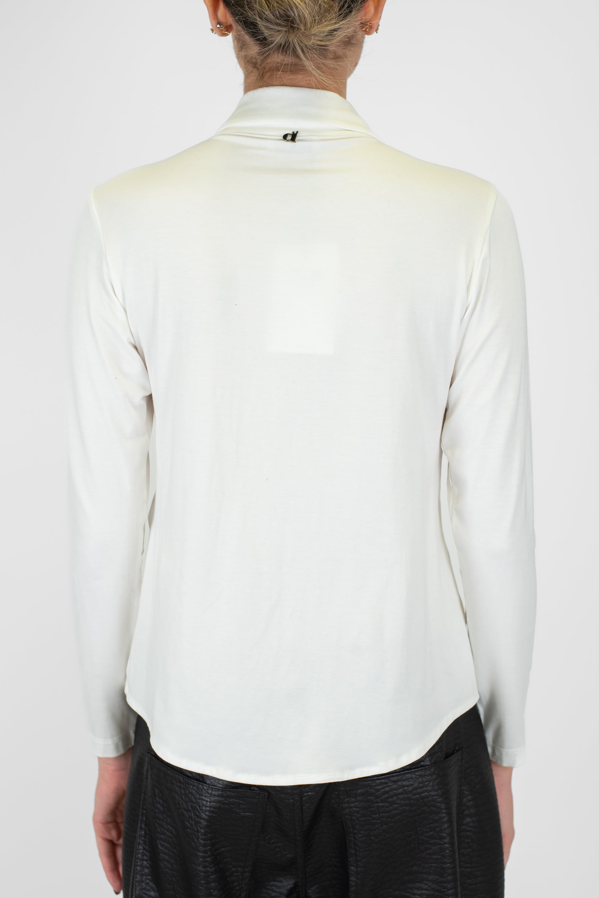 Dixie - Camicia slim in viscosa tinta unita