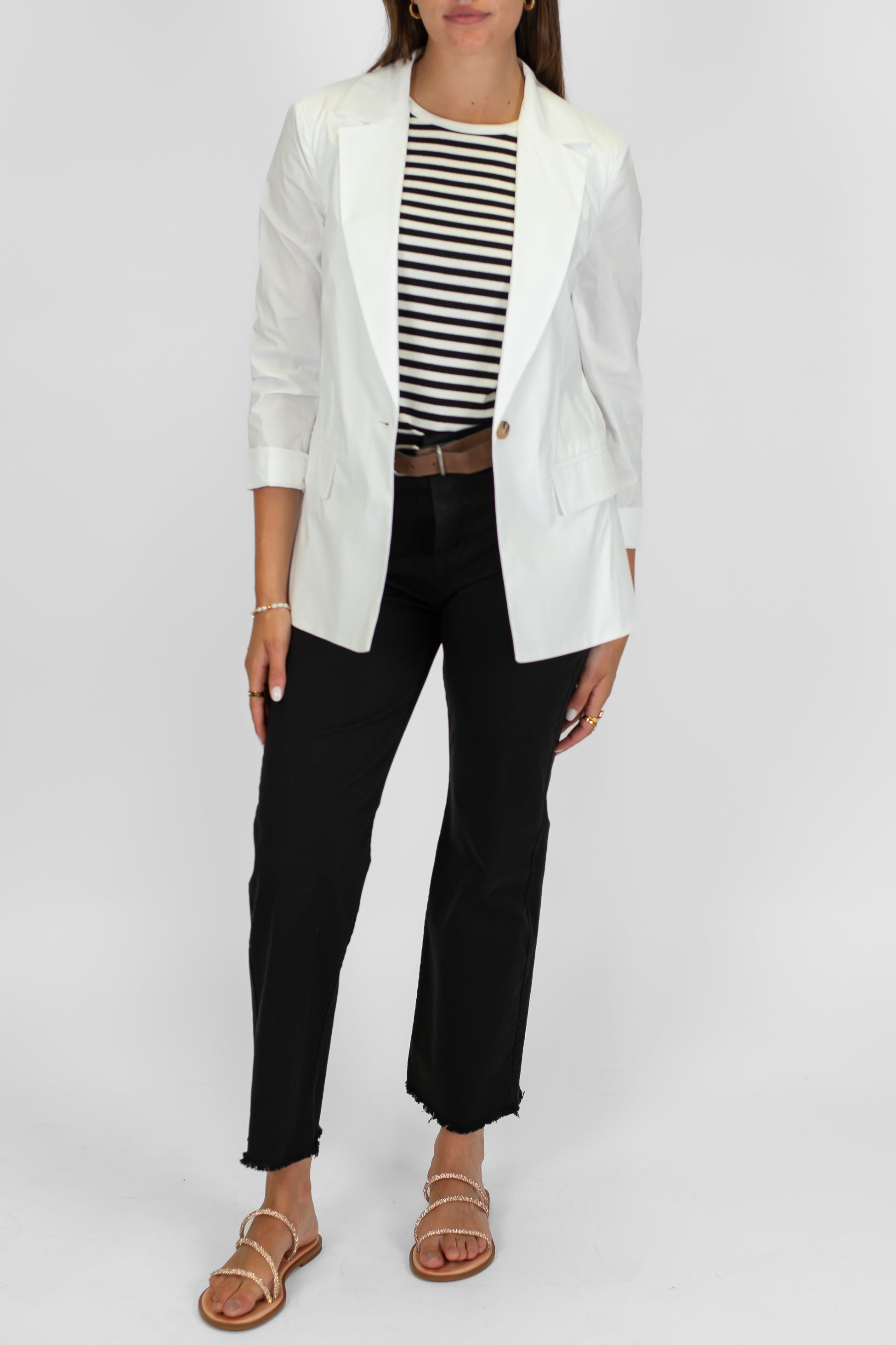 Tensione in - Giacca monopetto in cotone leggero