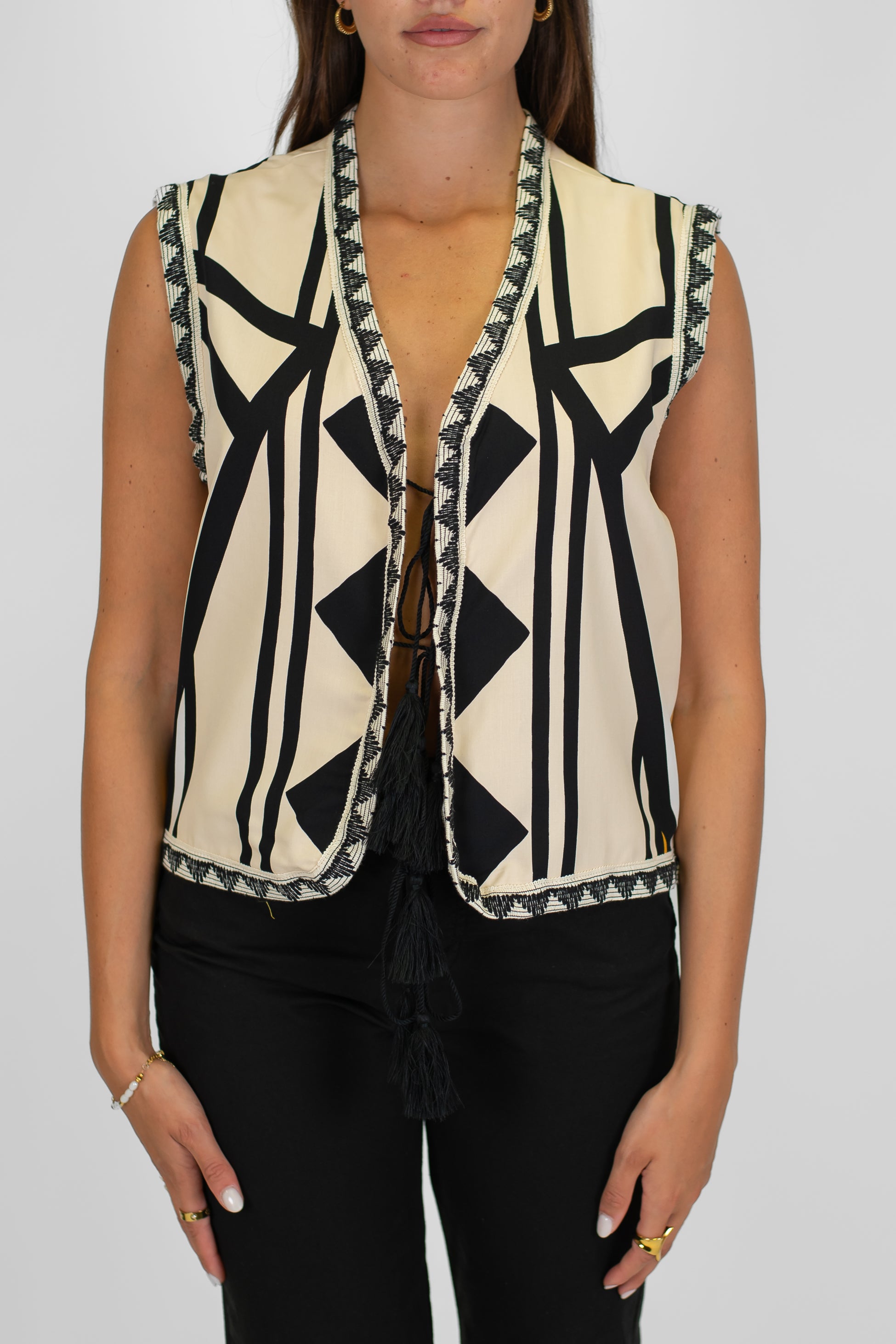 Dixie - Gilet fantasia astratta