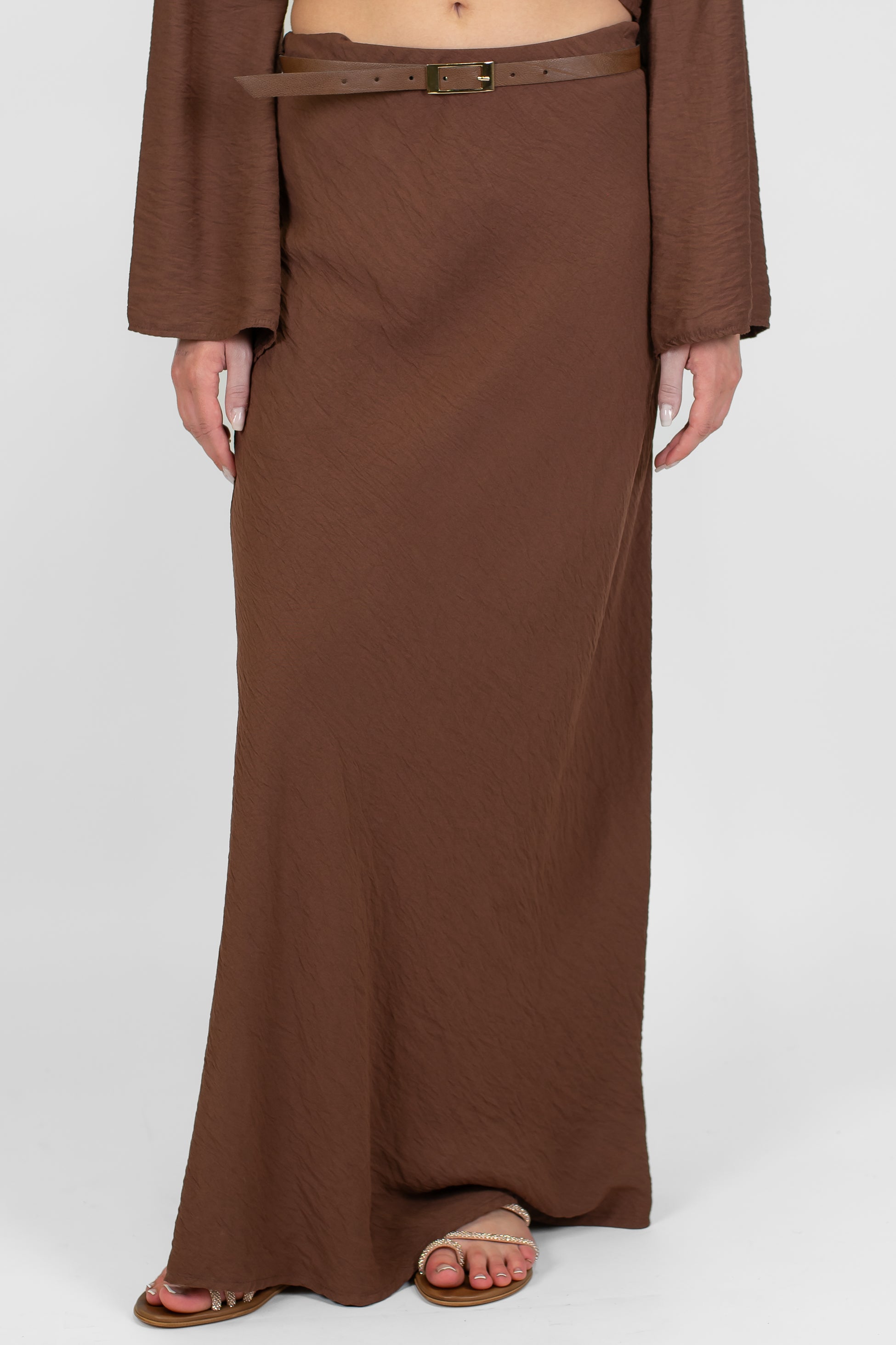 Haveone - Gonna in viscosa leggera con elastico in vita