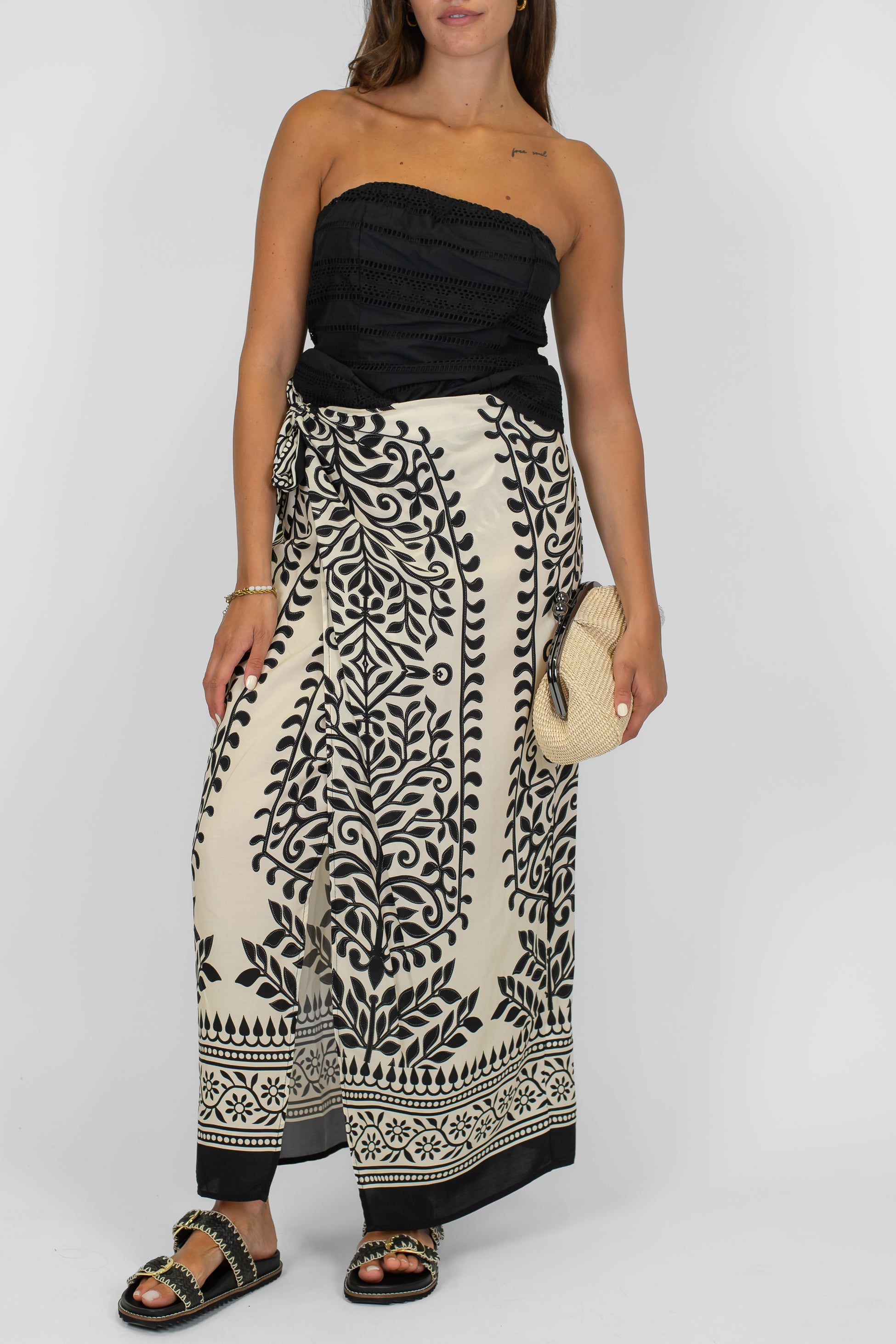 Haveone - Gonna pareo chiusura portafoglio fantasia