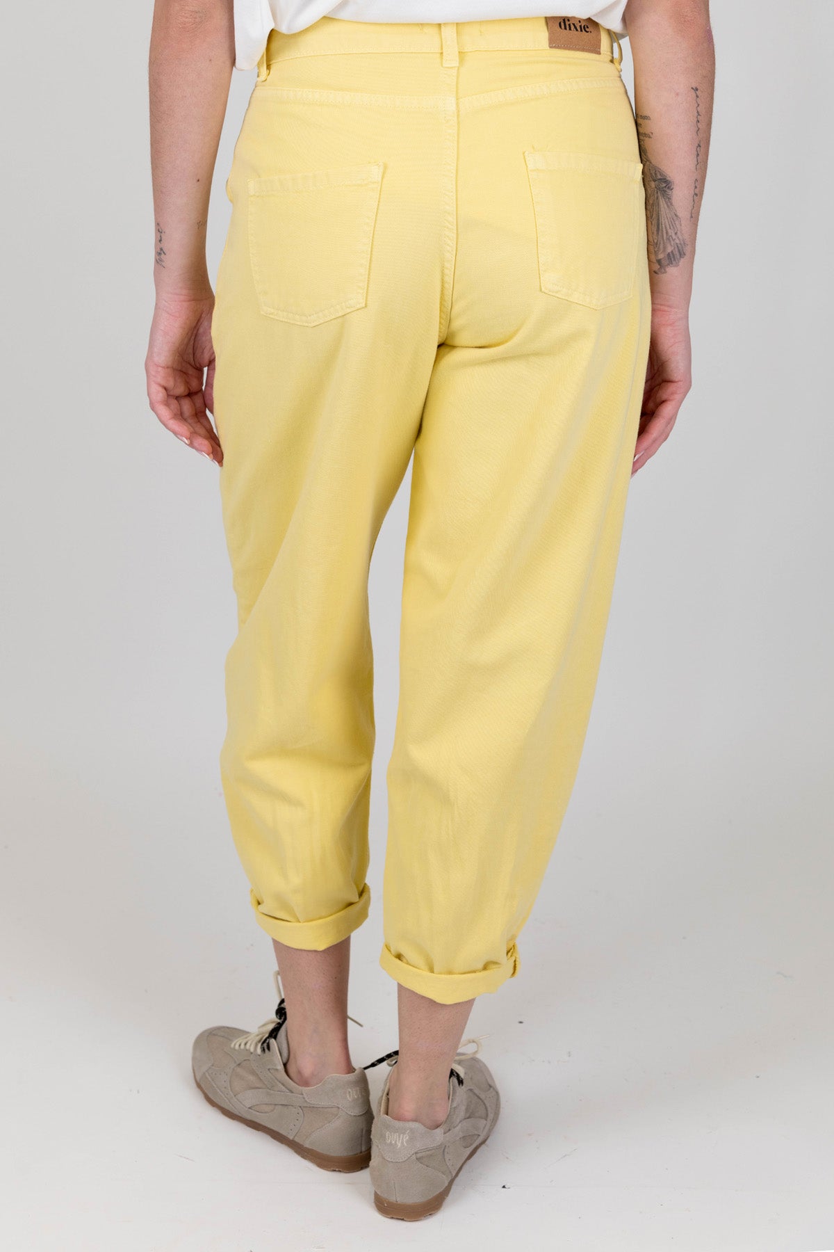 Dixie - Pantalone balloon in denim colorato