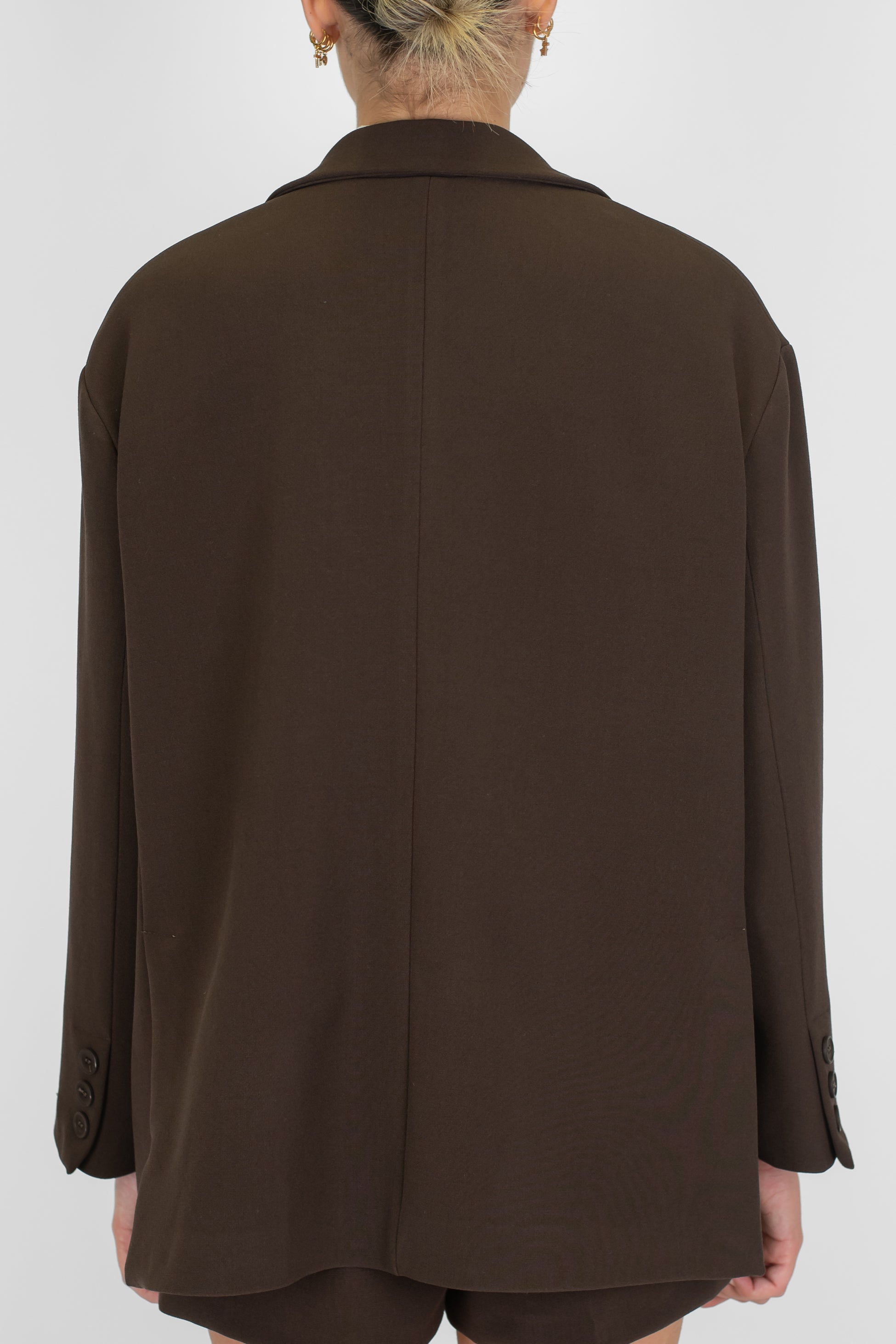 Tensione in - Giacca monopetto over tinta unita