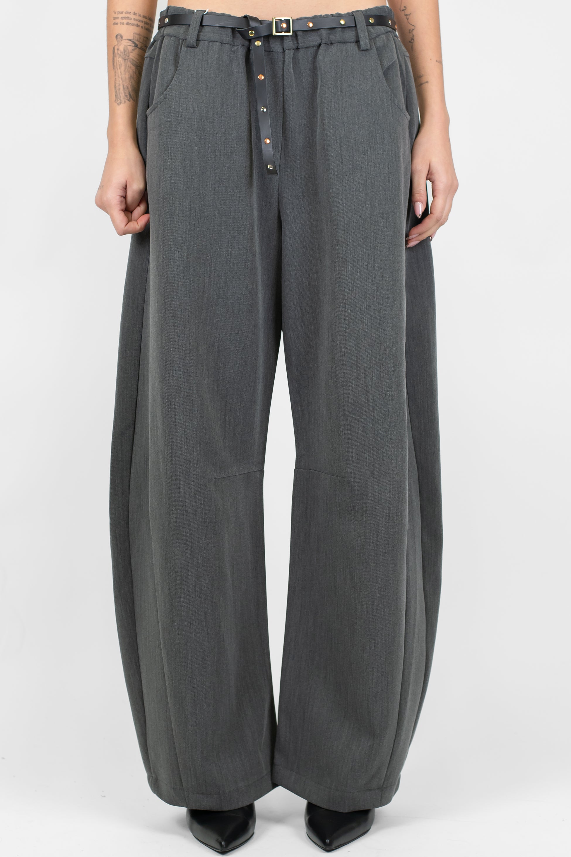 Motel - Pantalone balloon con elastico in vita in punto milano