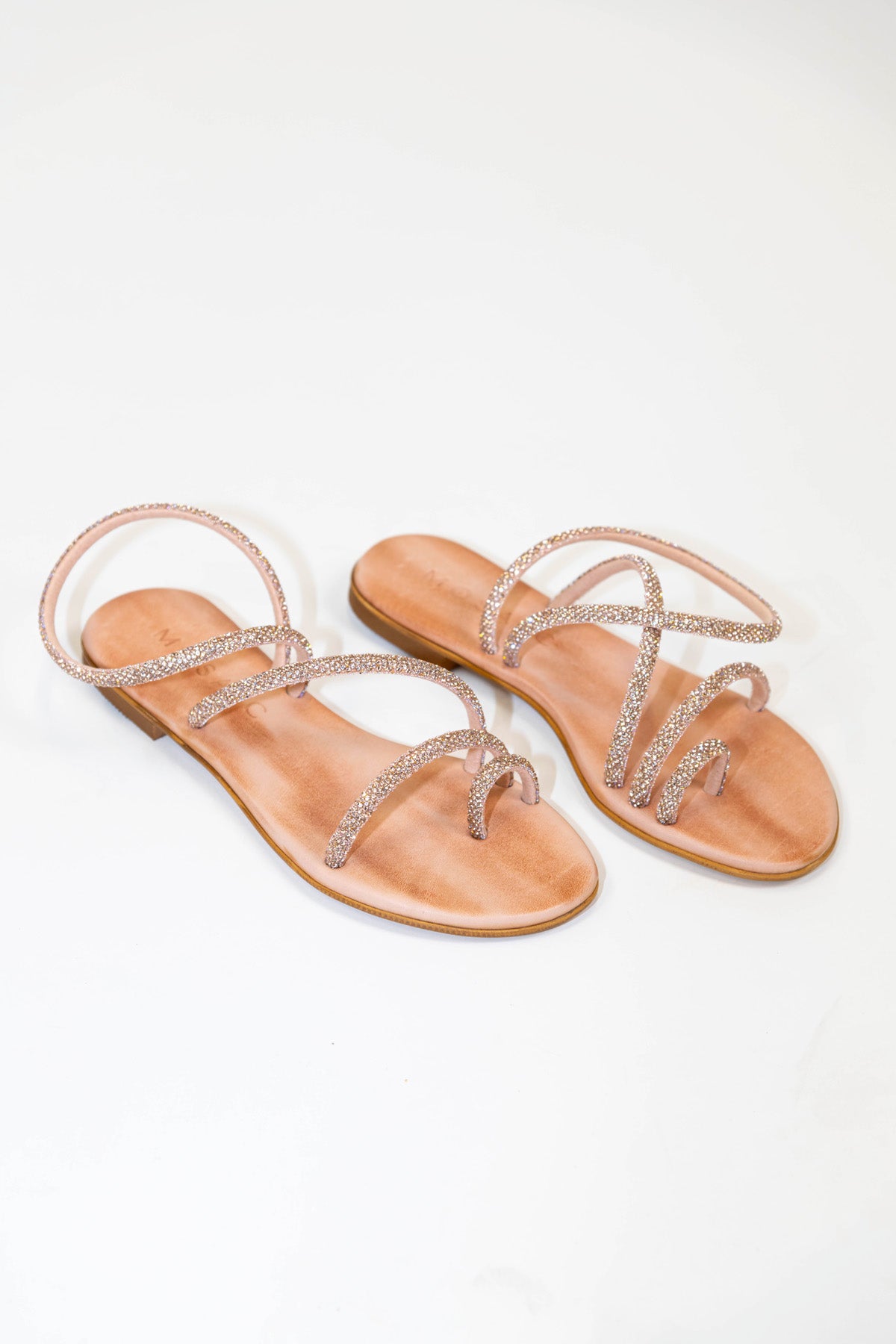 Mosaic - Sandalo intrecciato con strass