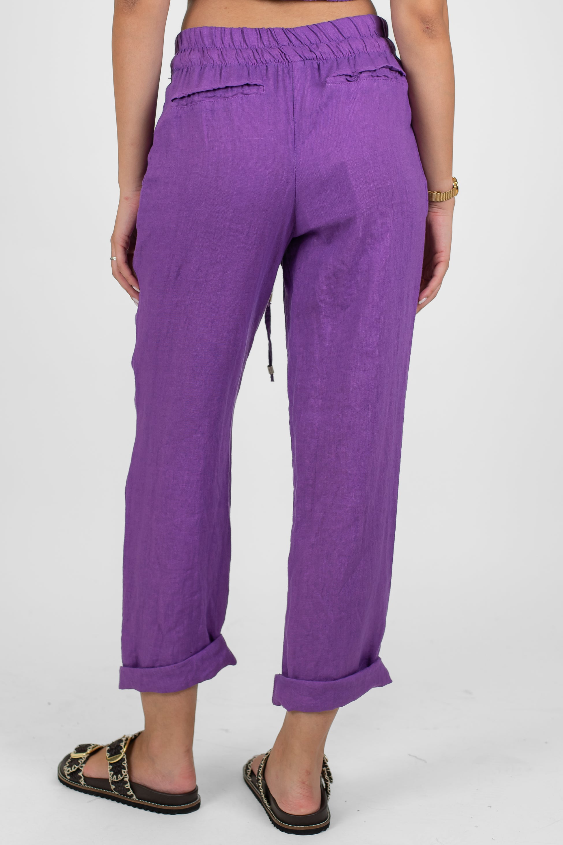 Tensione in - Pantalaccio in puro lino