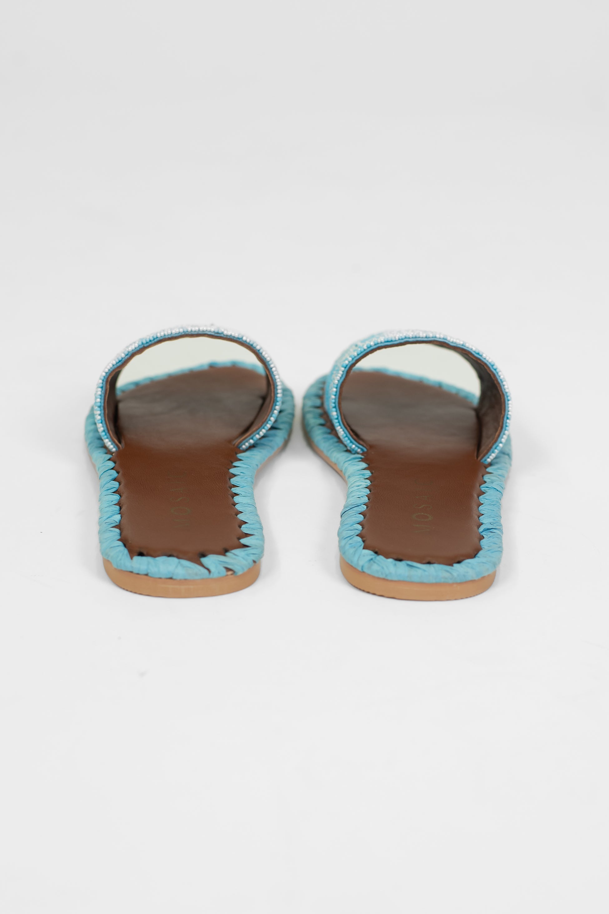 Mosaic - Ciabattina con fascia decorata da perline