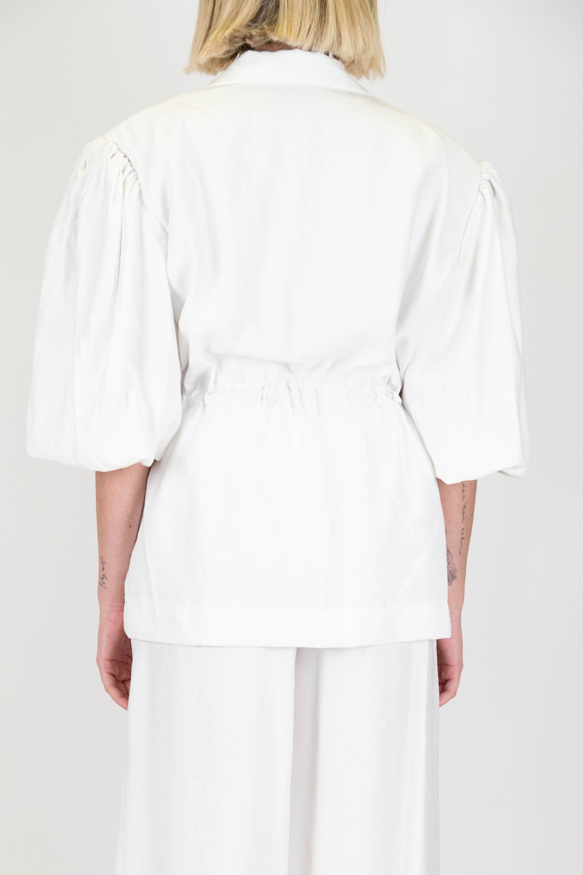 Motel - Giacca in modal con manica a palloncino e coulisse al centro