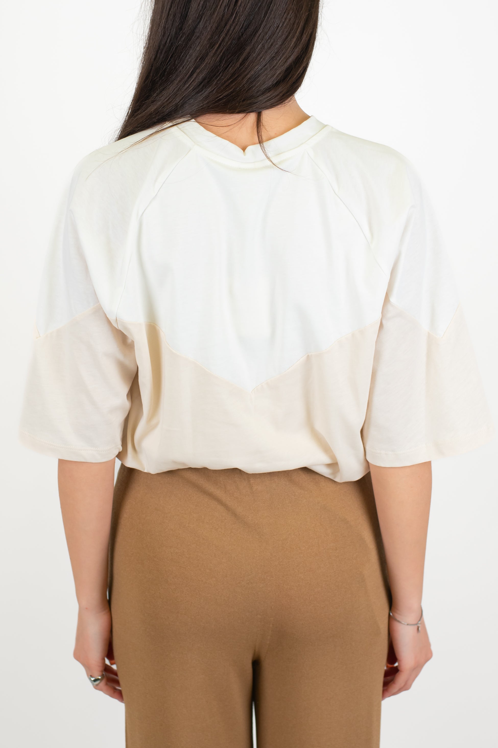 Tensione in - T-shirt over doppio colore