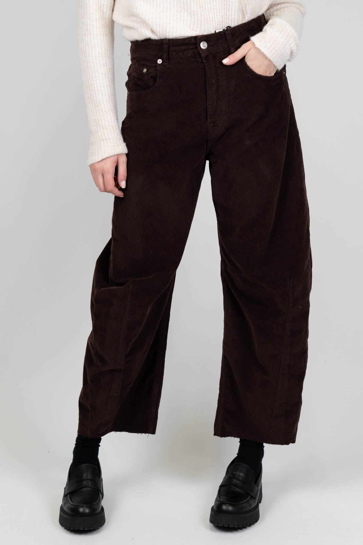 Haveone - Pantalone Barbara ballon in velluto millerighe