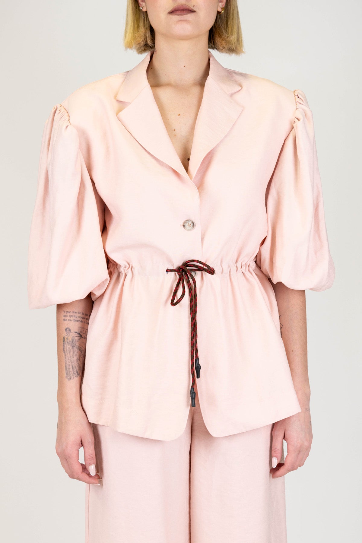 Motel - Giacca in modal con manica a palloncino e coulisse al centro