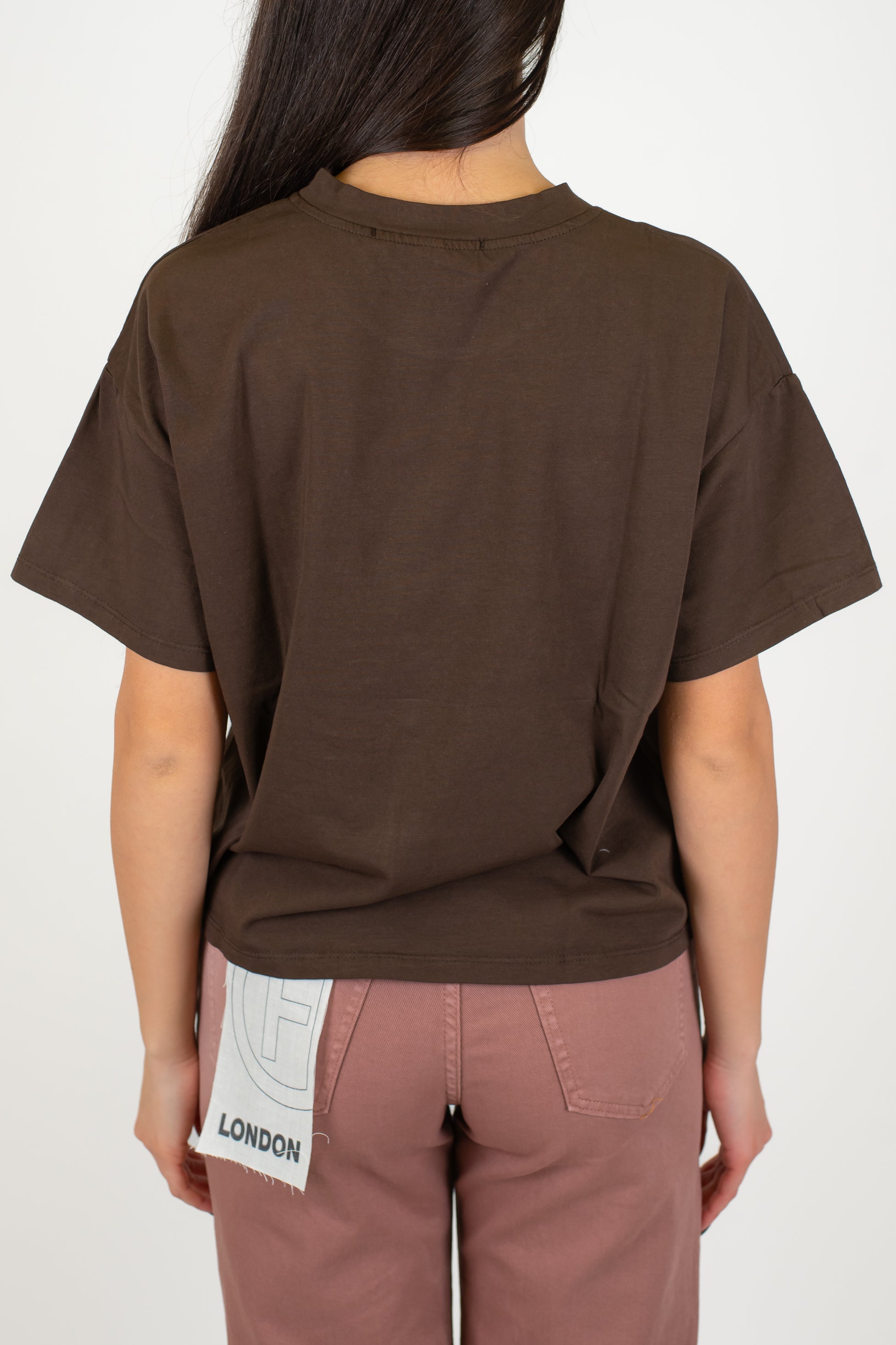 Haveone - T-shirt basic girocollo a scatola