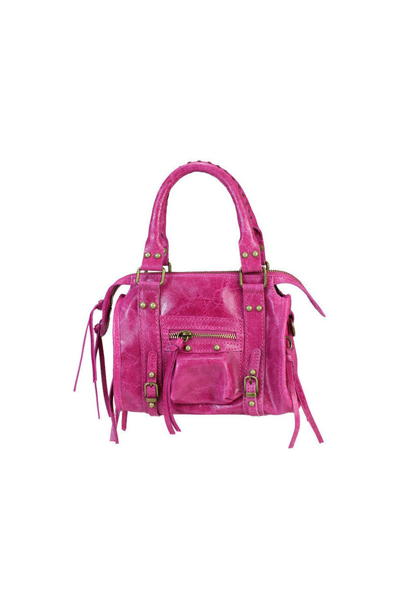 Borsa piccola in pelle spalmata