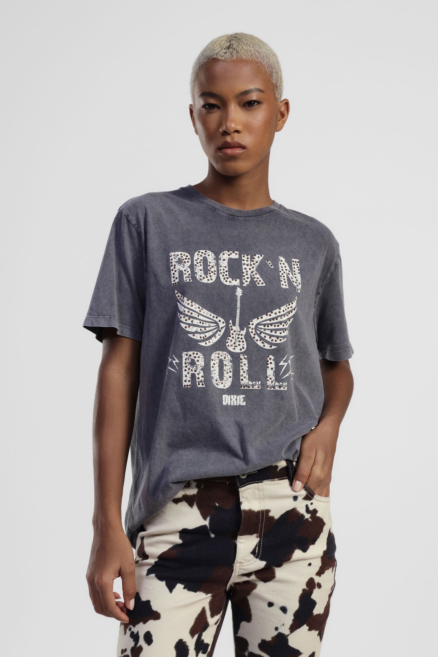 Dixie - T-shirt con stampa scritta