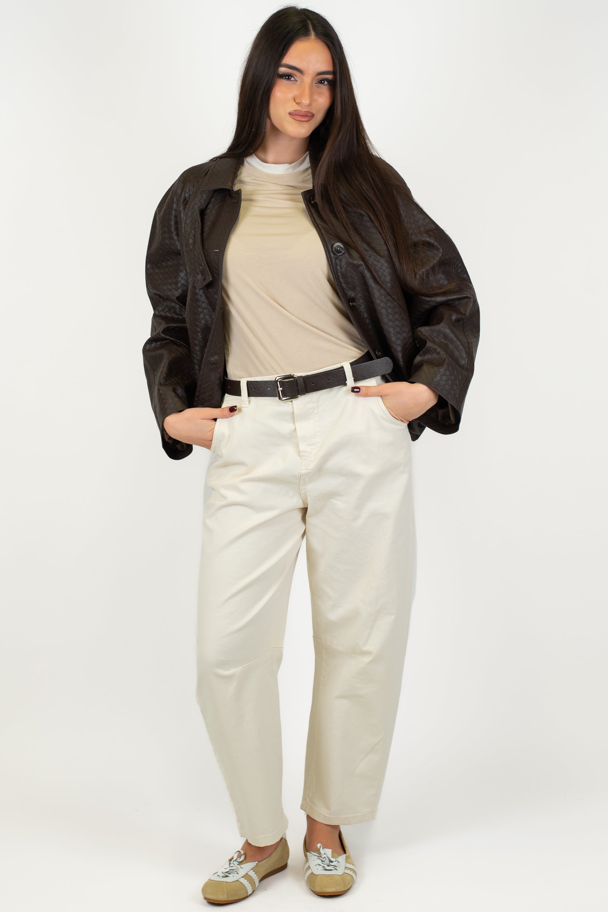 Haveone - Pantalone balloon con elastico sul retro