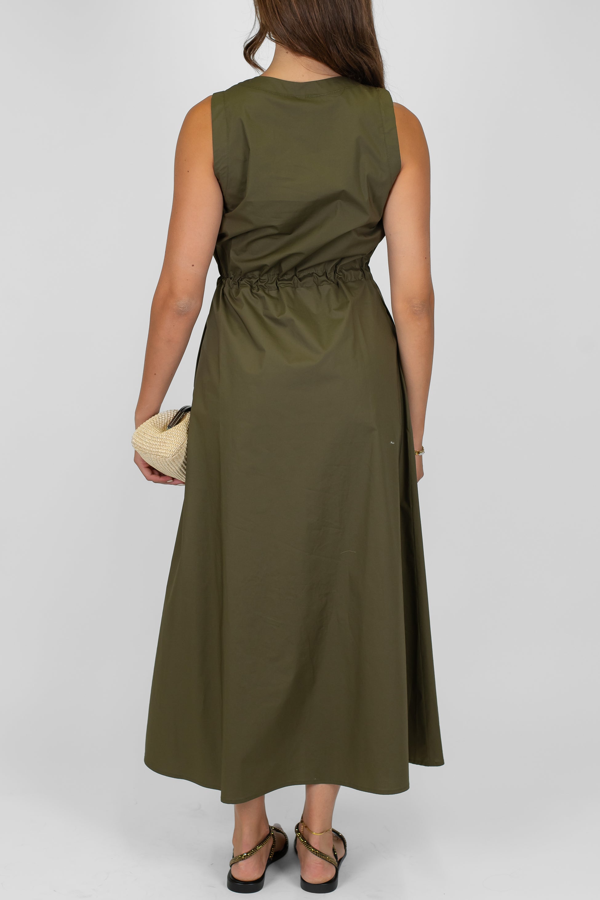 Tensione in - Abito giromaniche con coulisse in vita