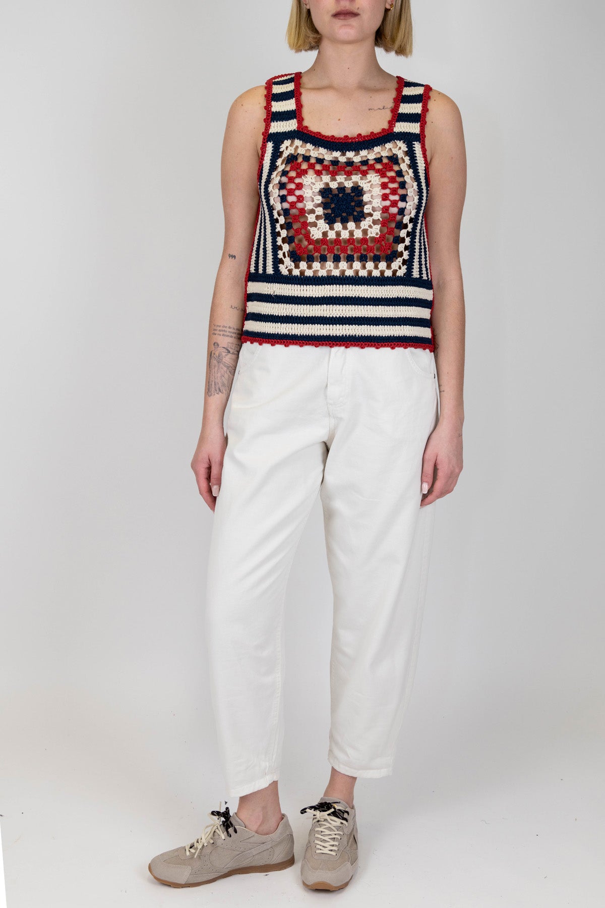 Dixie - Pantalone balloon in denim colorato