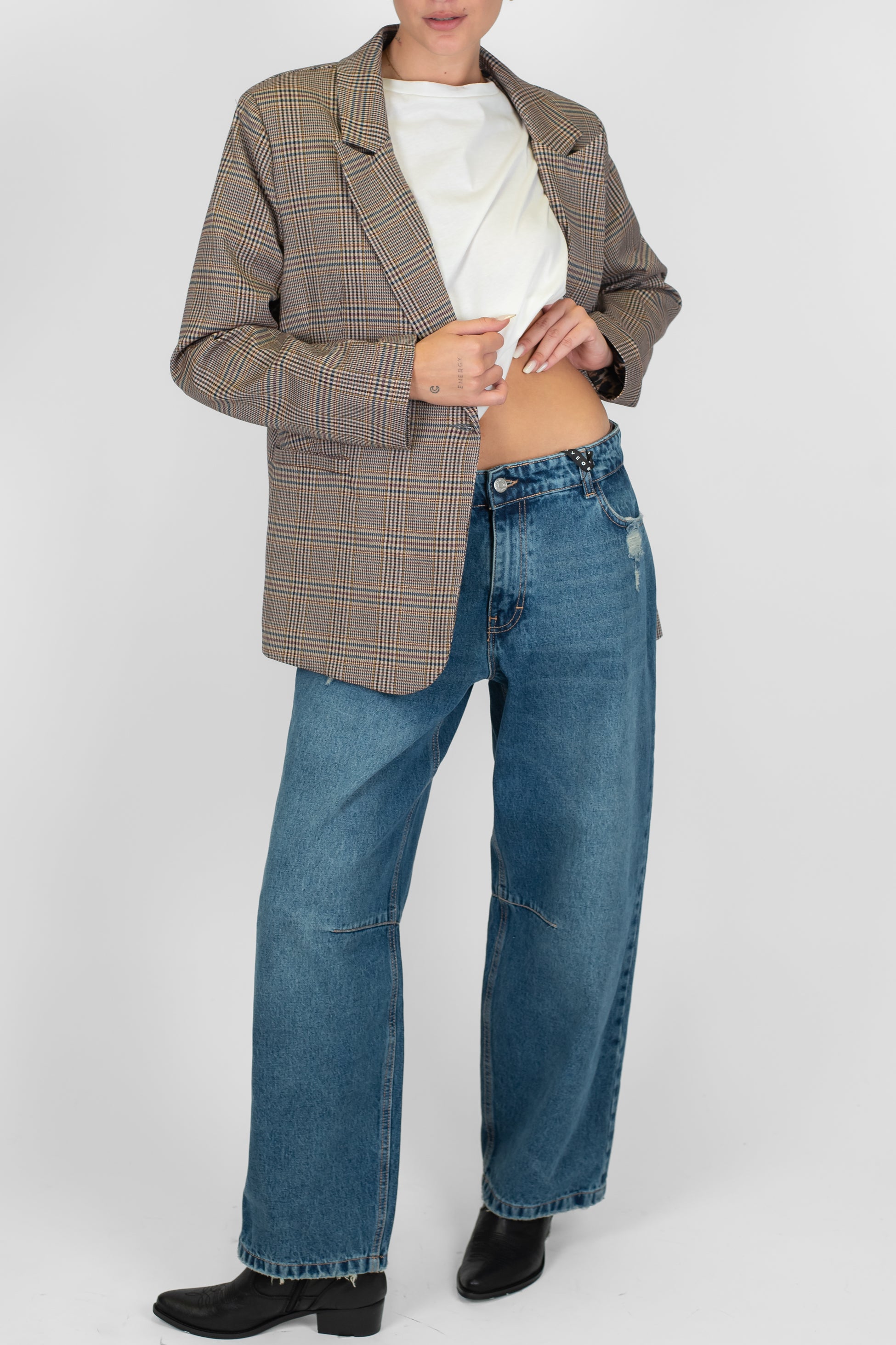 Haveone - Jeans regular lavaggio medio