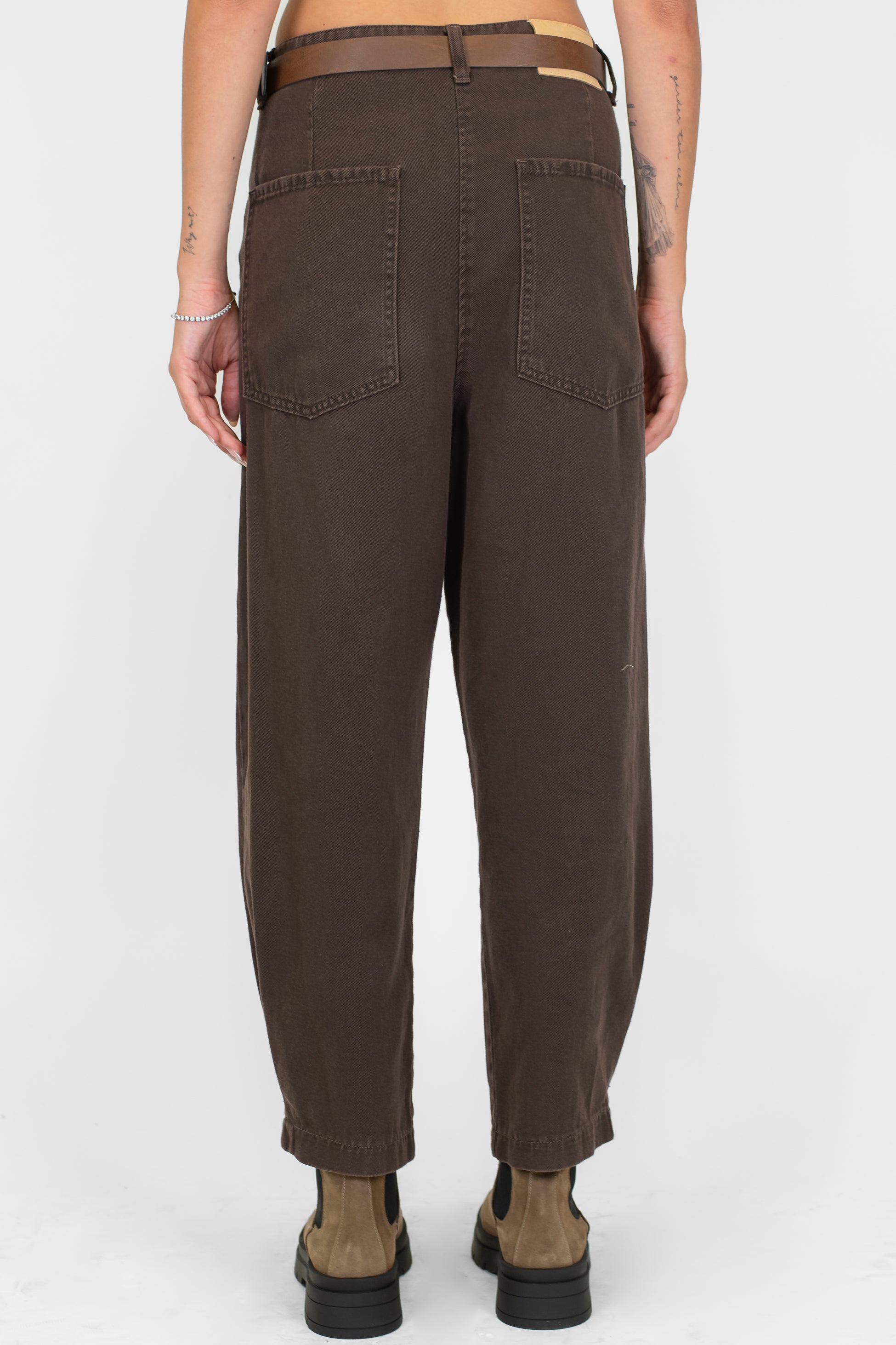 Maryley - Pantalone regular in denim colorato