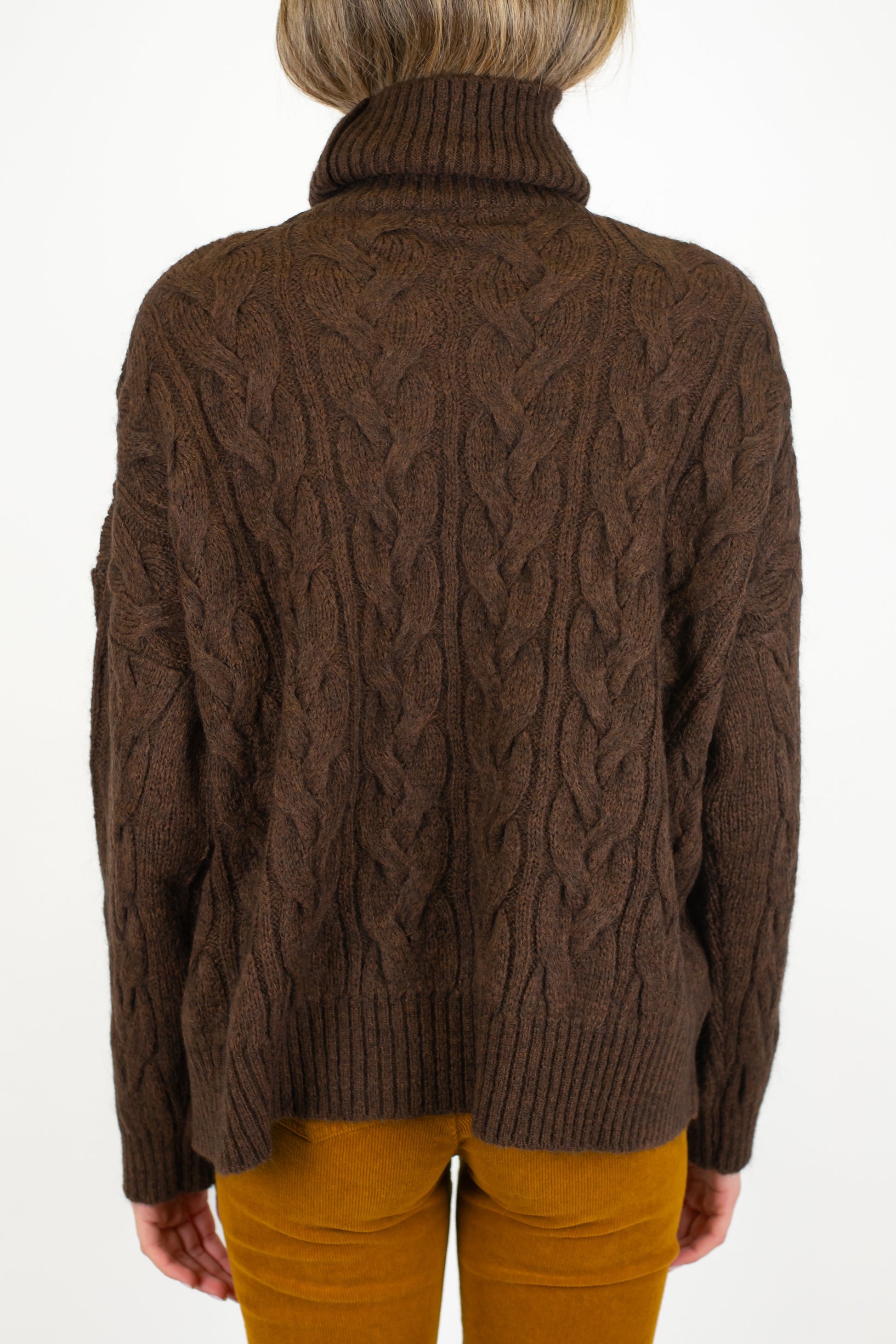 Tensione in - Dolvcevita over in misto lana con trecce