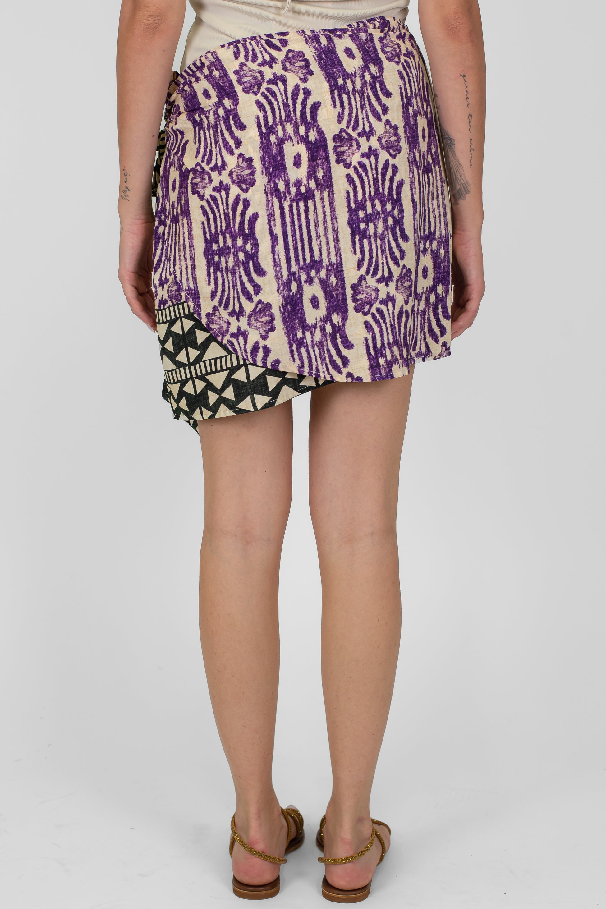 Haveone - Minigonna portafoglio fantasia