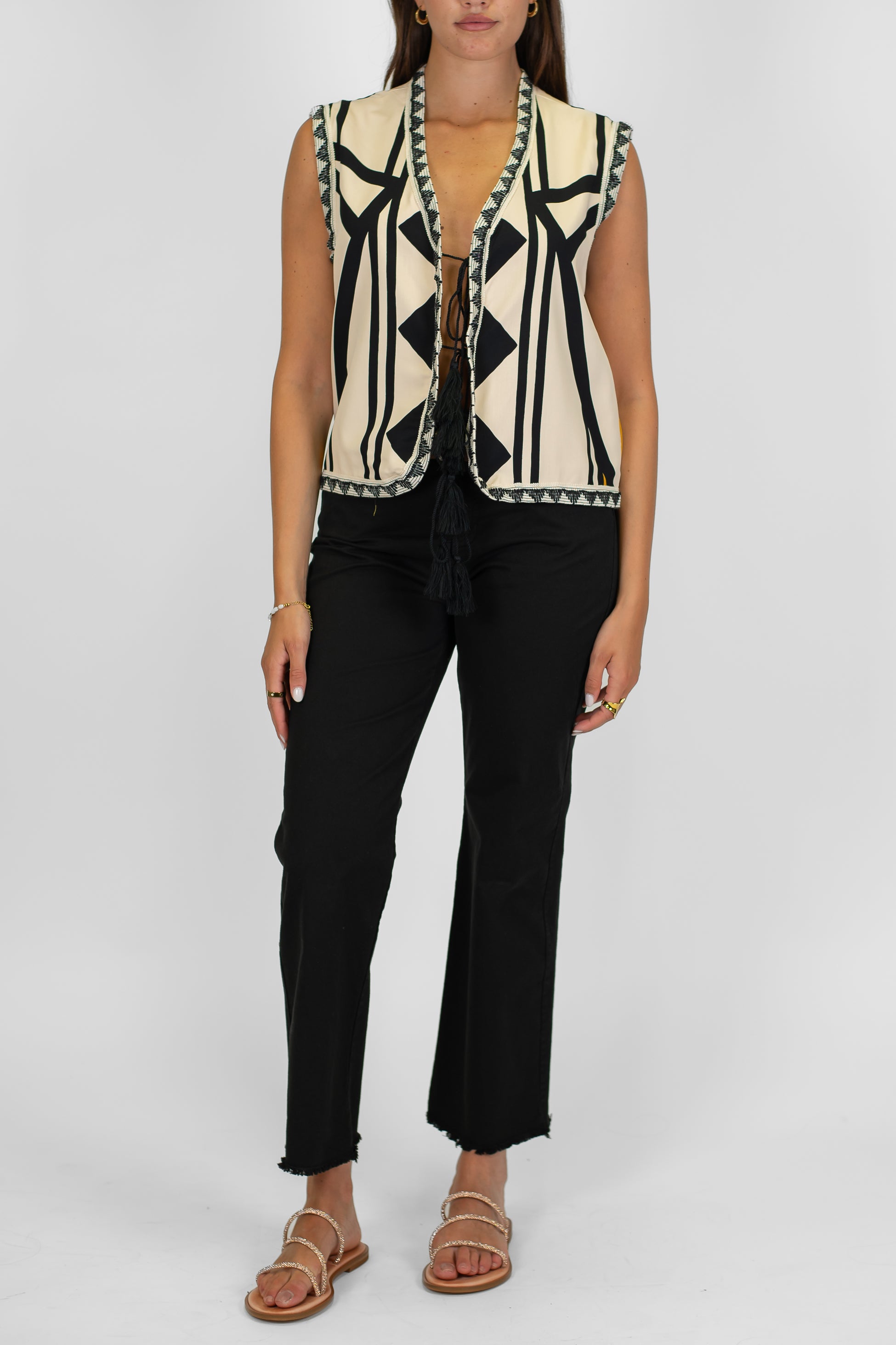 Dixie - Gilet fantasia astratta