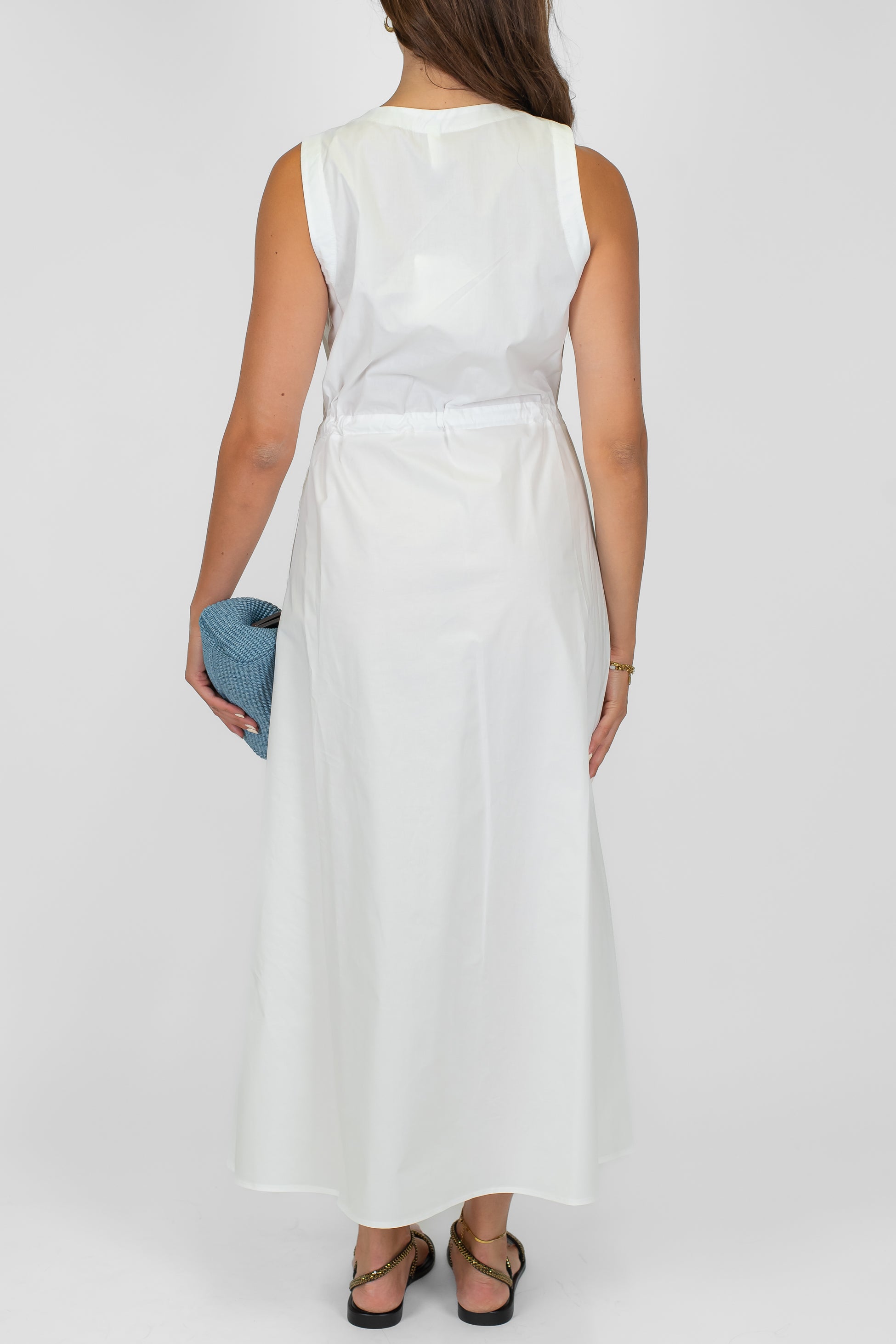 Tensione in - Abito giromaniche con coulisse in vita