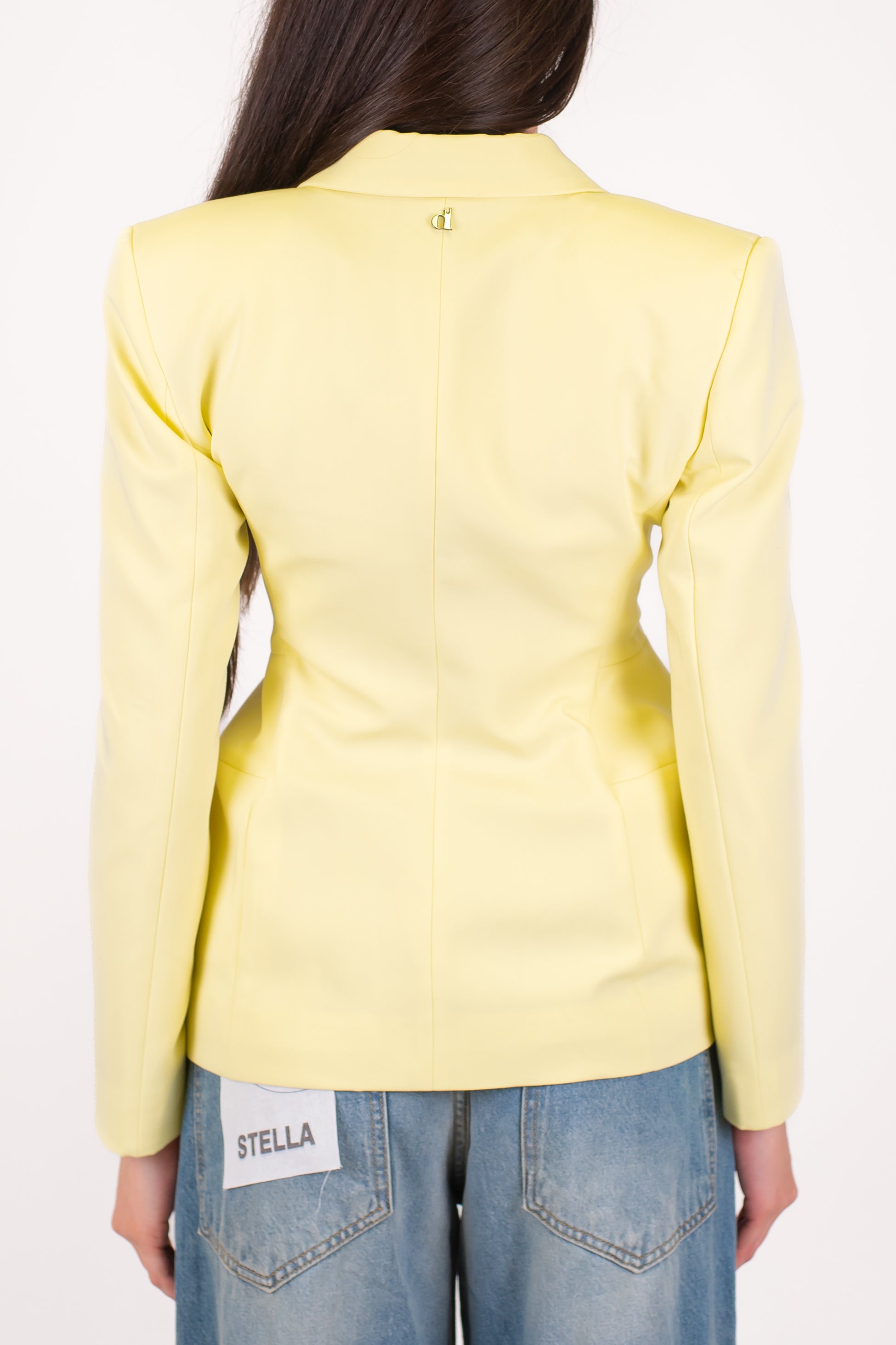 Dixie - Giacca doppiopetto slim con spalline